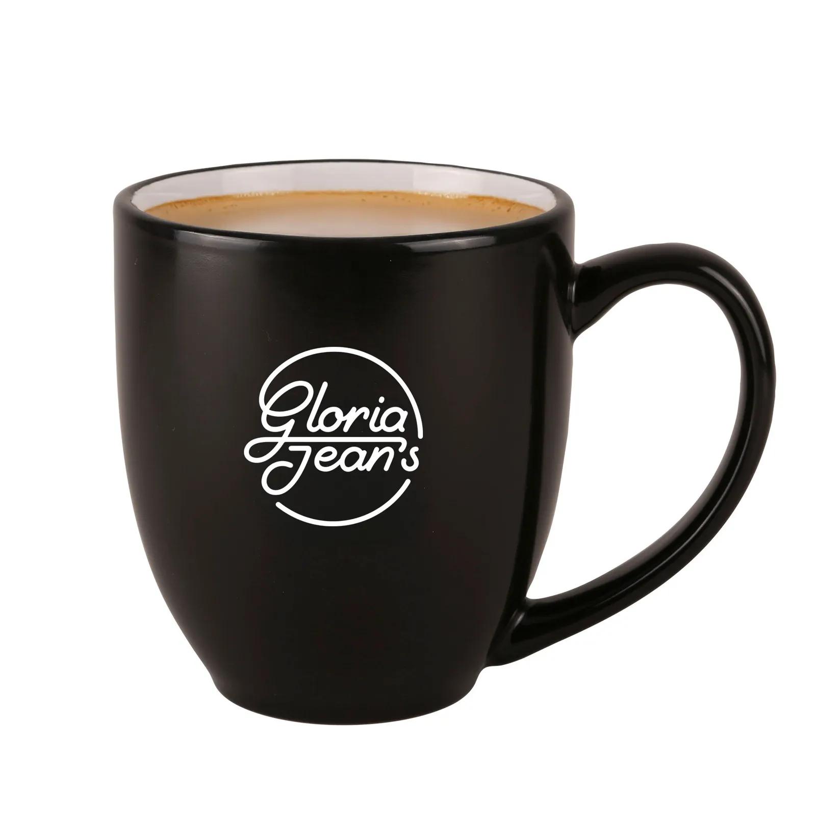 Ceramic Mug Bistro Style Gloss Finish - 16 oz - product view 7