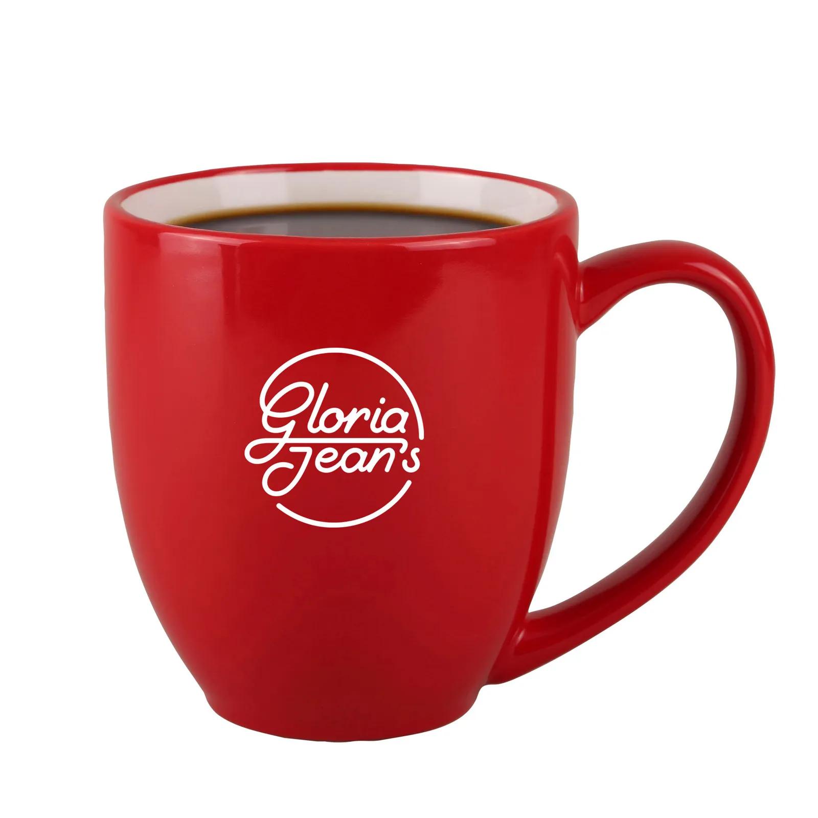 Ceramic Mug Bistro Style Gloss Finish - 16 oz - product view 9
