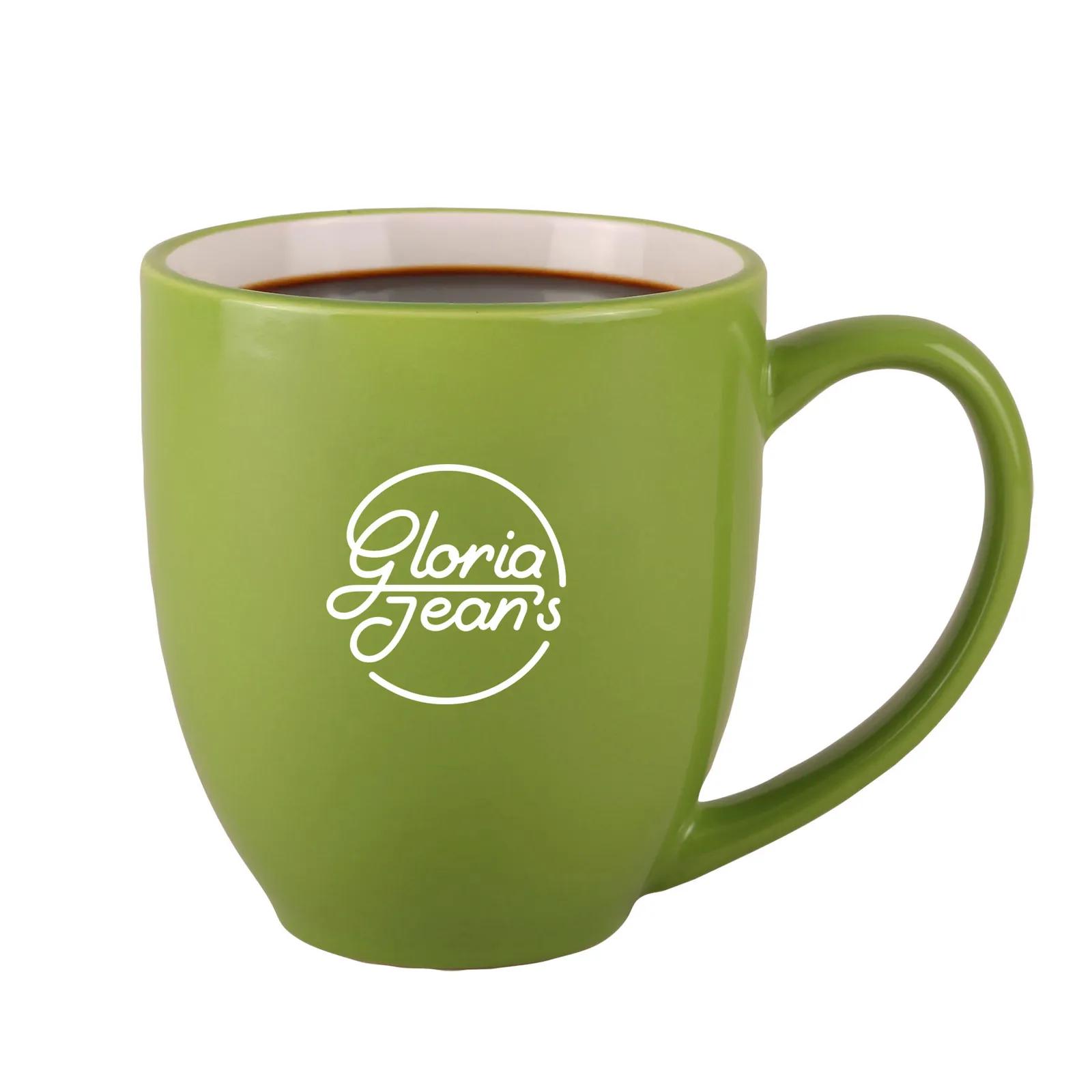 Ceramic Mug Bistro Style Gloss Finish - 16 oz - product view 10