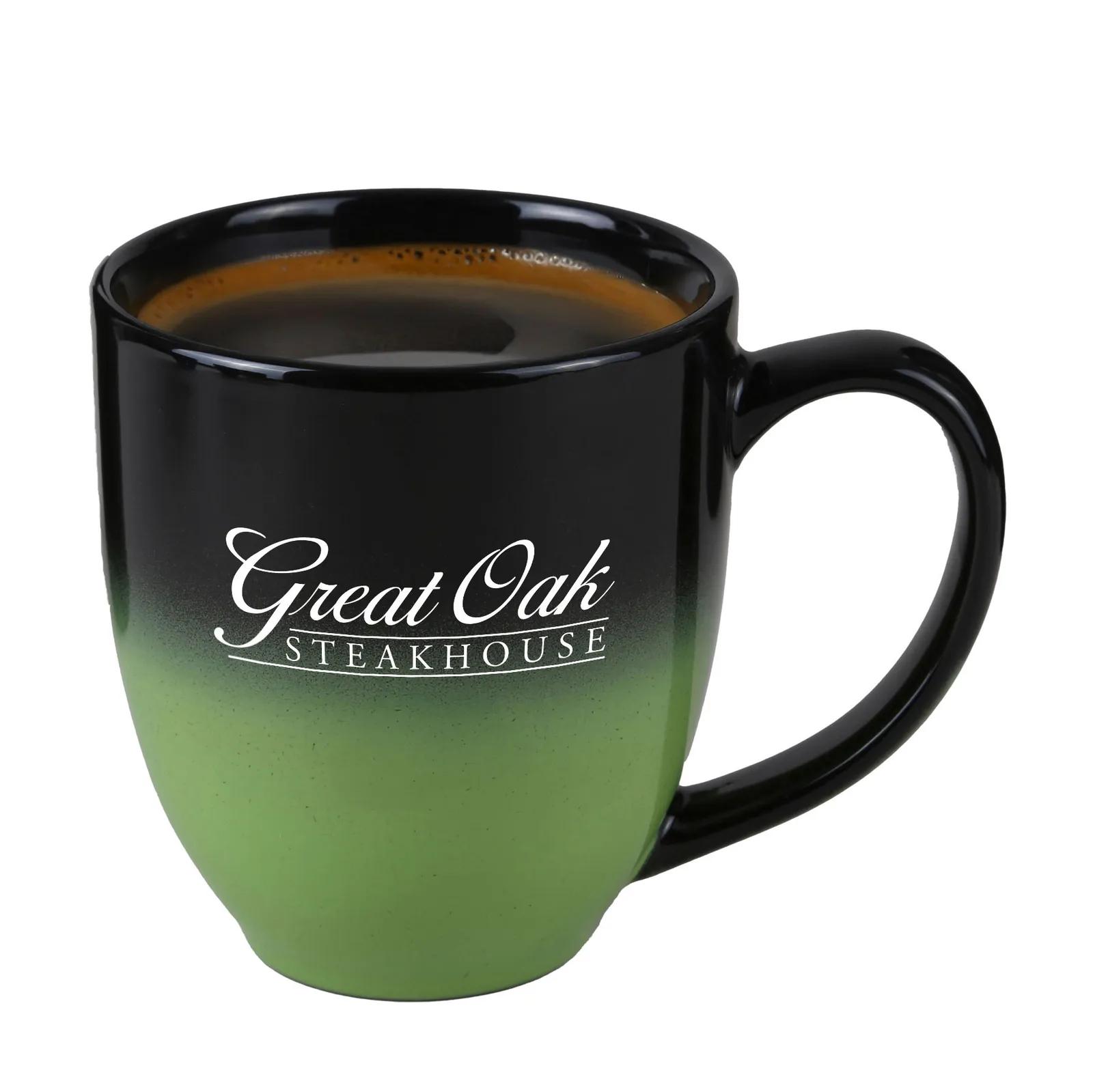 Ceramic Mug Bistro Ombre Gradient Design - 16 oz - product view 5