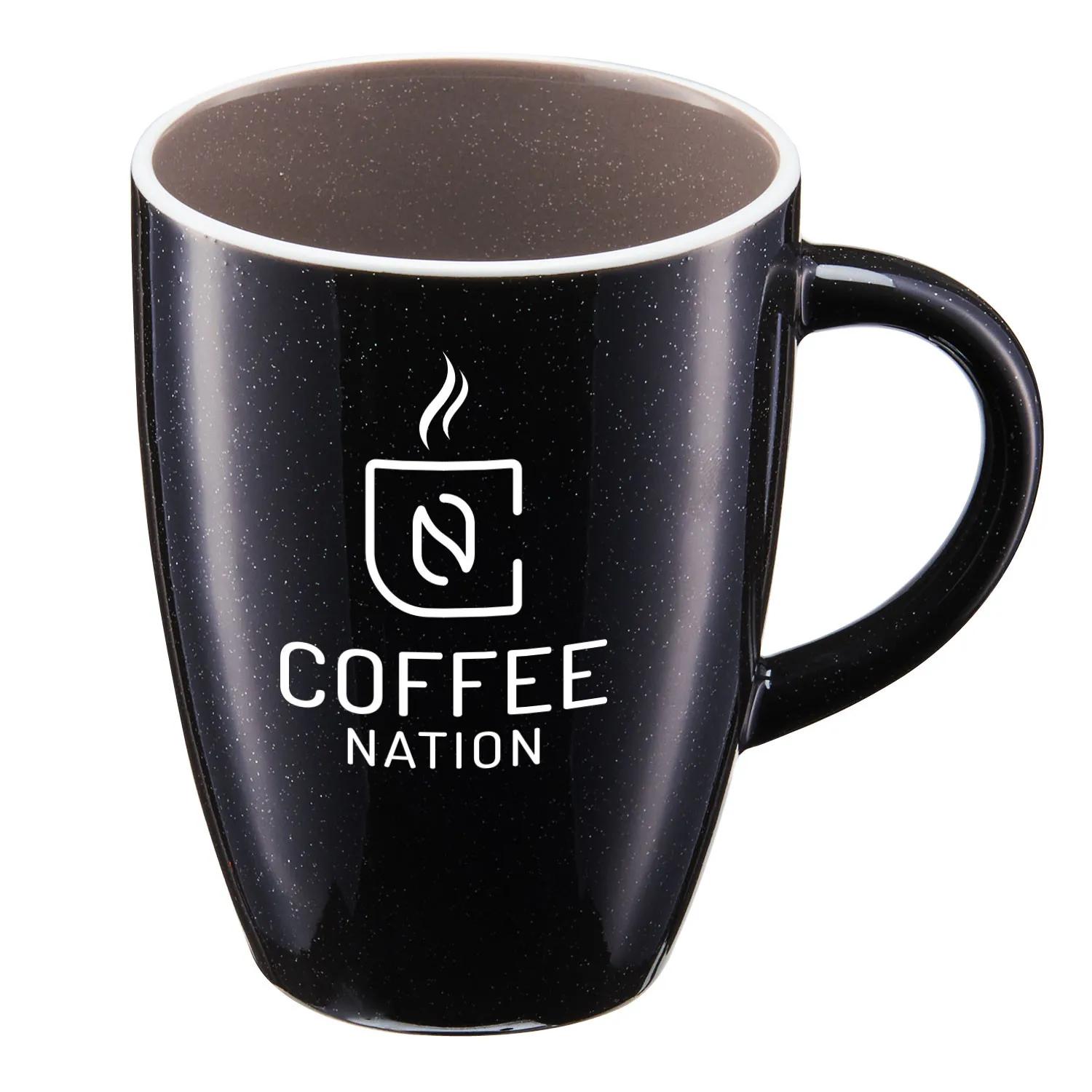 Ceramic Mug Pacific Speckled Contrasting Rim - 12 oz - product view 9