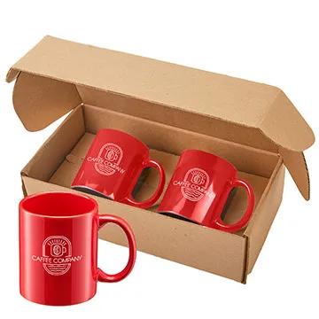 Ceramic Mugs Gift Set Speckled Contrasting Rim (2 Pack) - product view 5