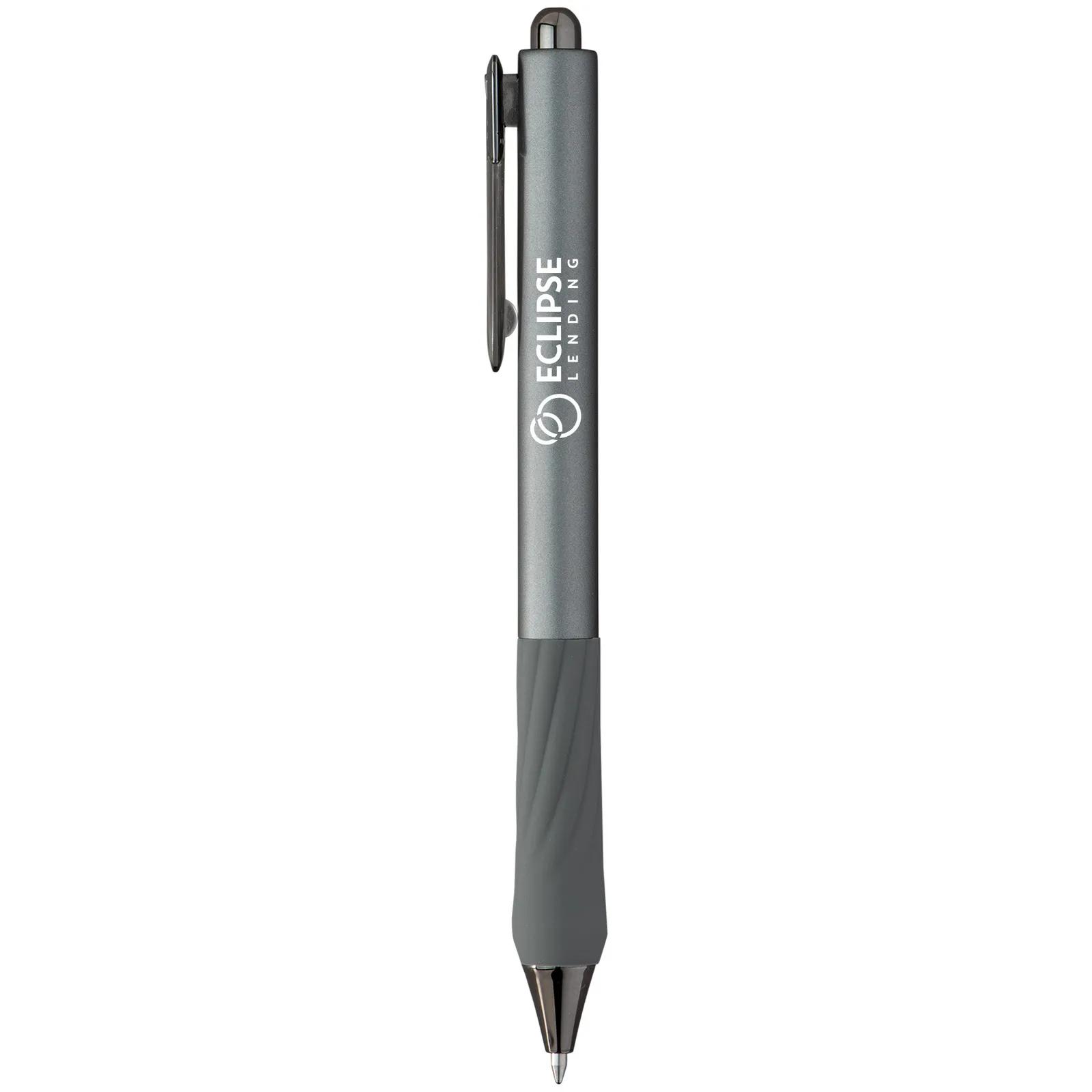 Gel Pen Metallic Barrel Soft Touch Sculptured Grip - product view 5