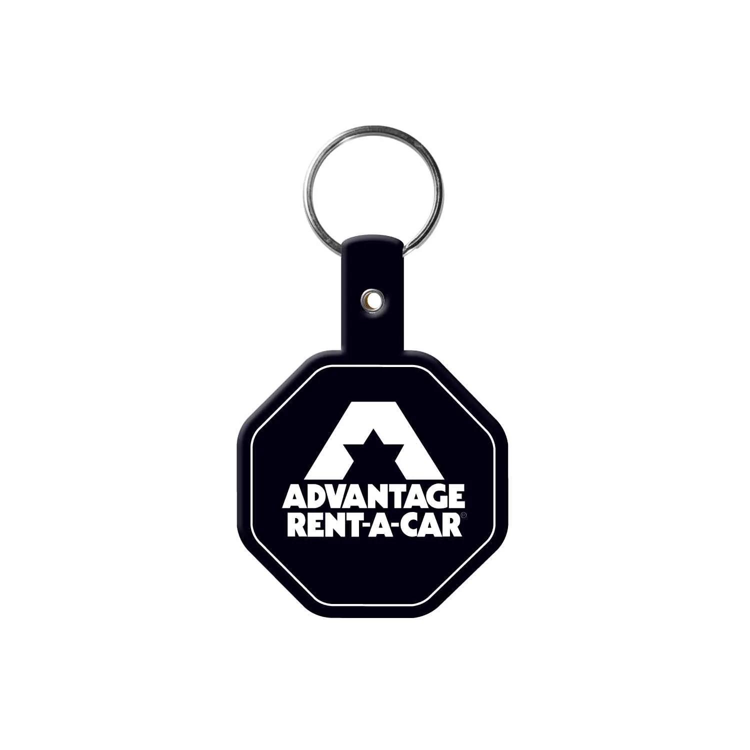 Custom Keychain Stop Sign Flexible PVC - 2.5 in - product view 8