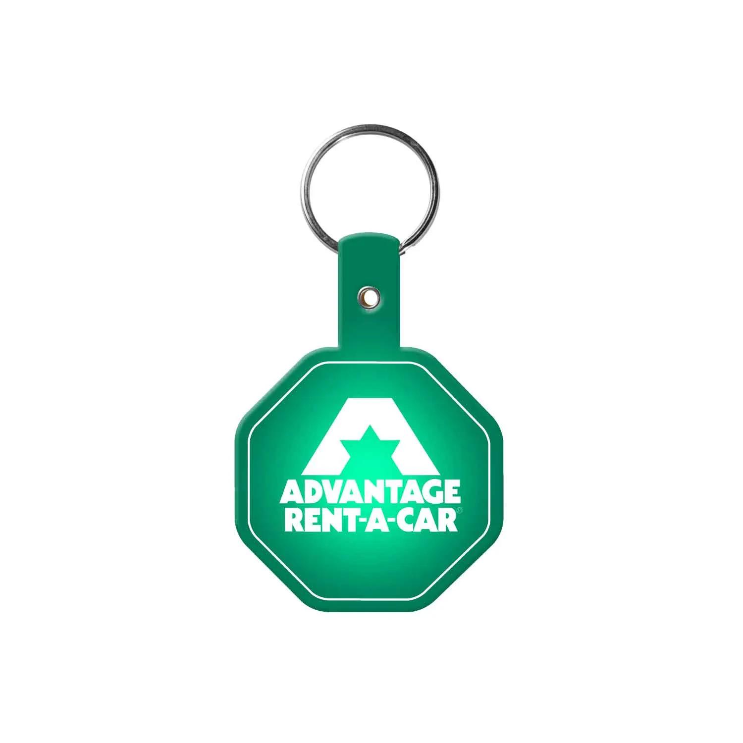 Custom Keychain Stop Sign Flexible PVC - 2.5 in - product view 9