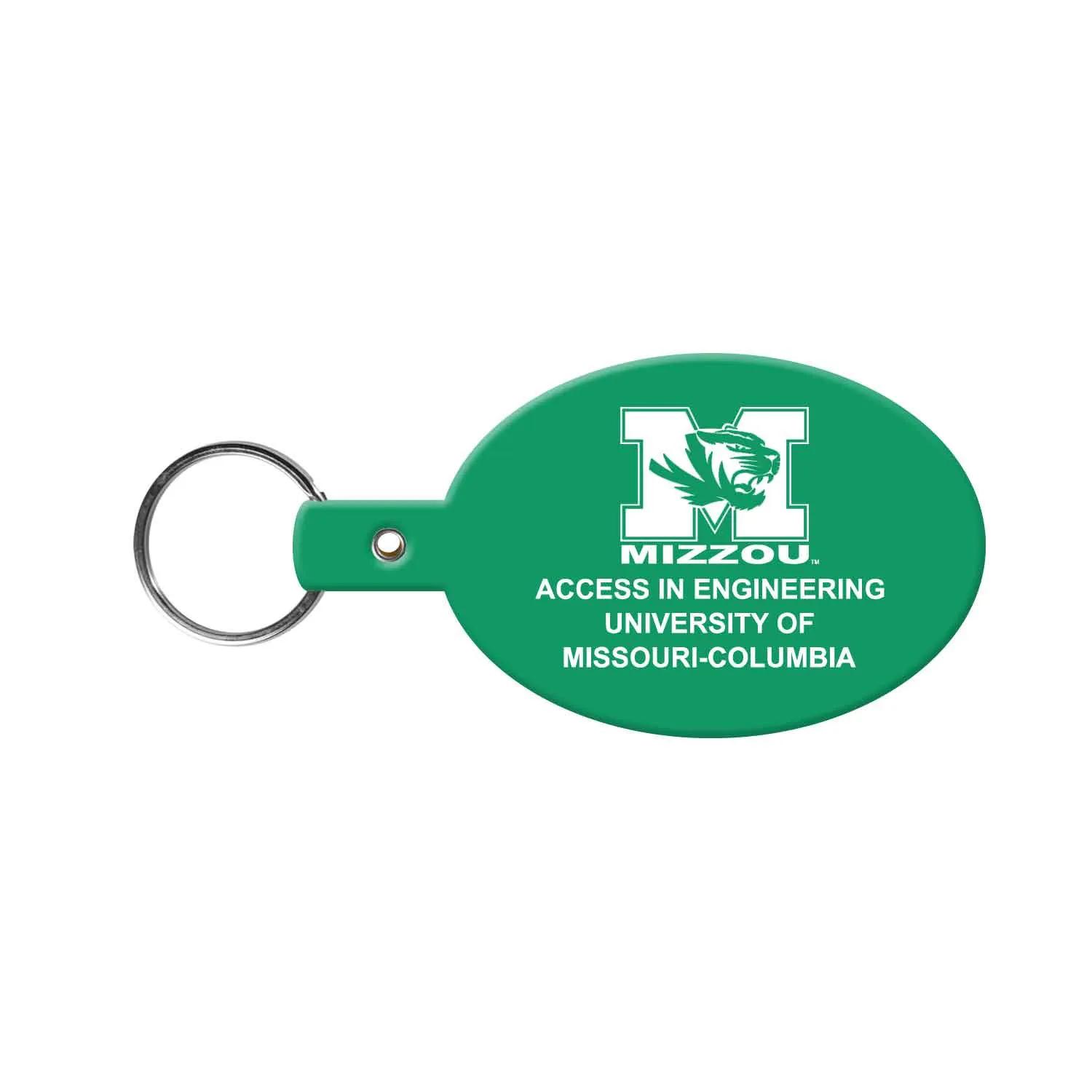 Custom Keychain Oval Flexible PVC - 3.125 in - product view 4