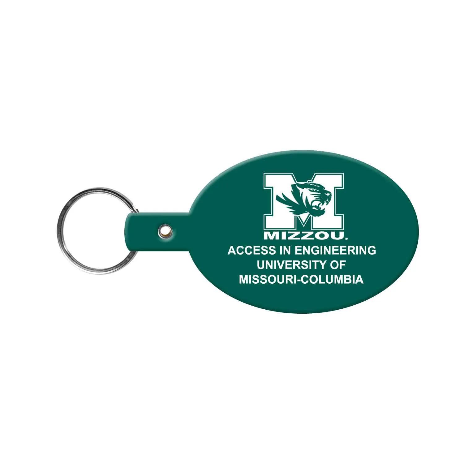 Custom Keychain Oval Flexible PVC - 3.125 in - product view 5