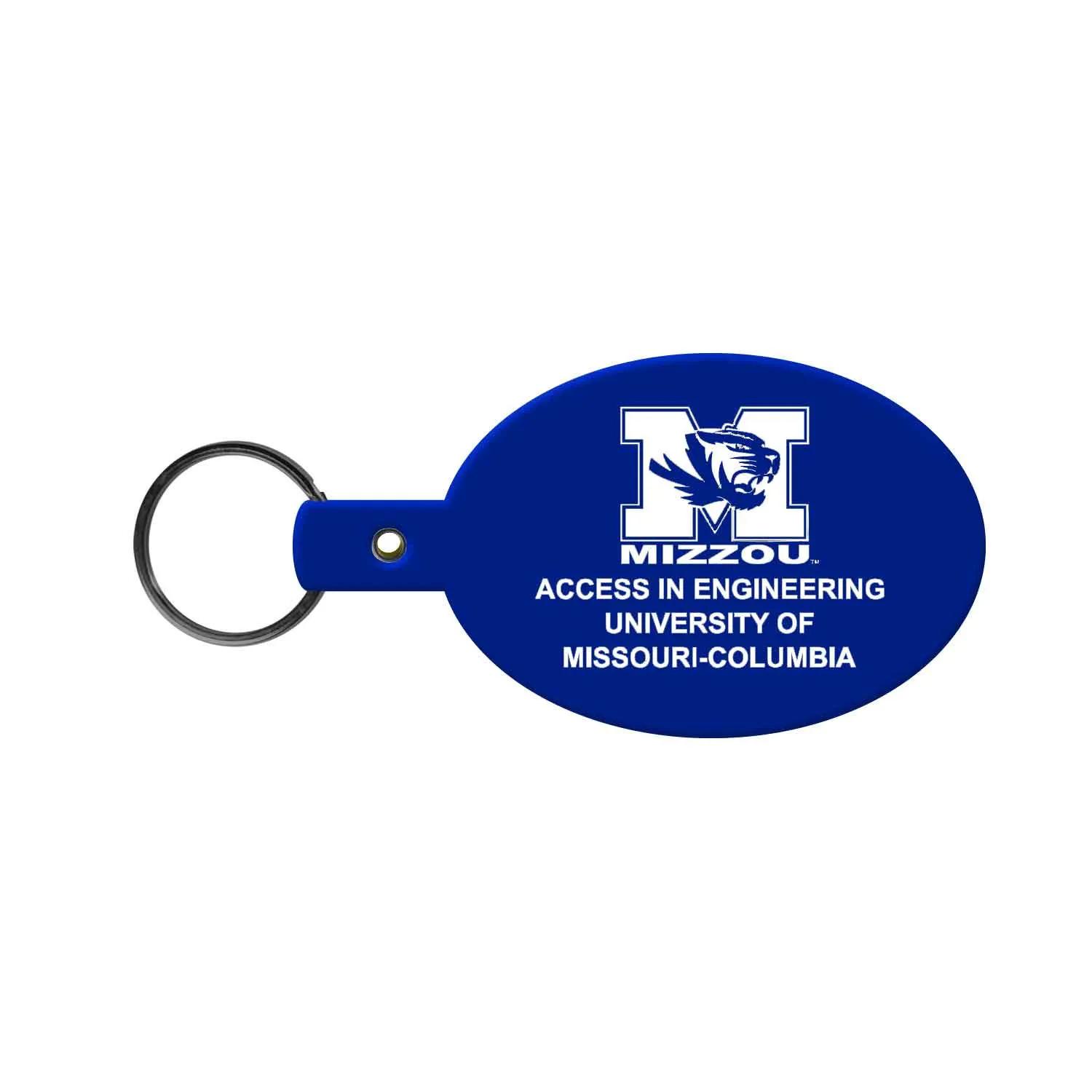 Custom Keychain Oval Flexible PVC - 3.125 in - product view 7