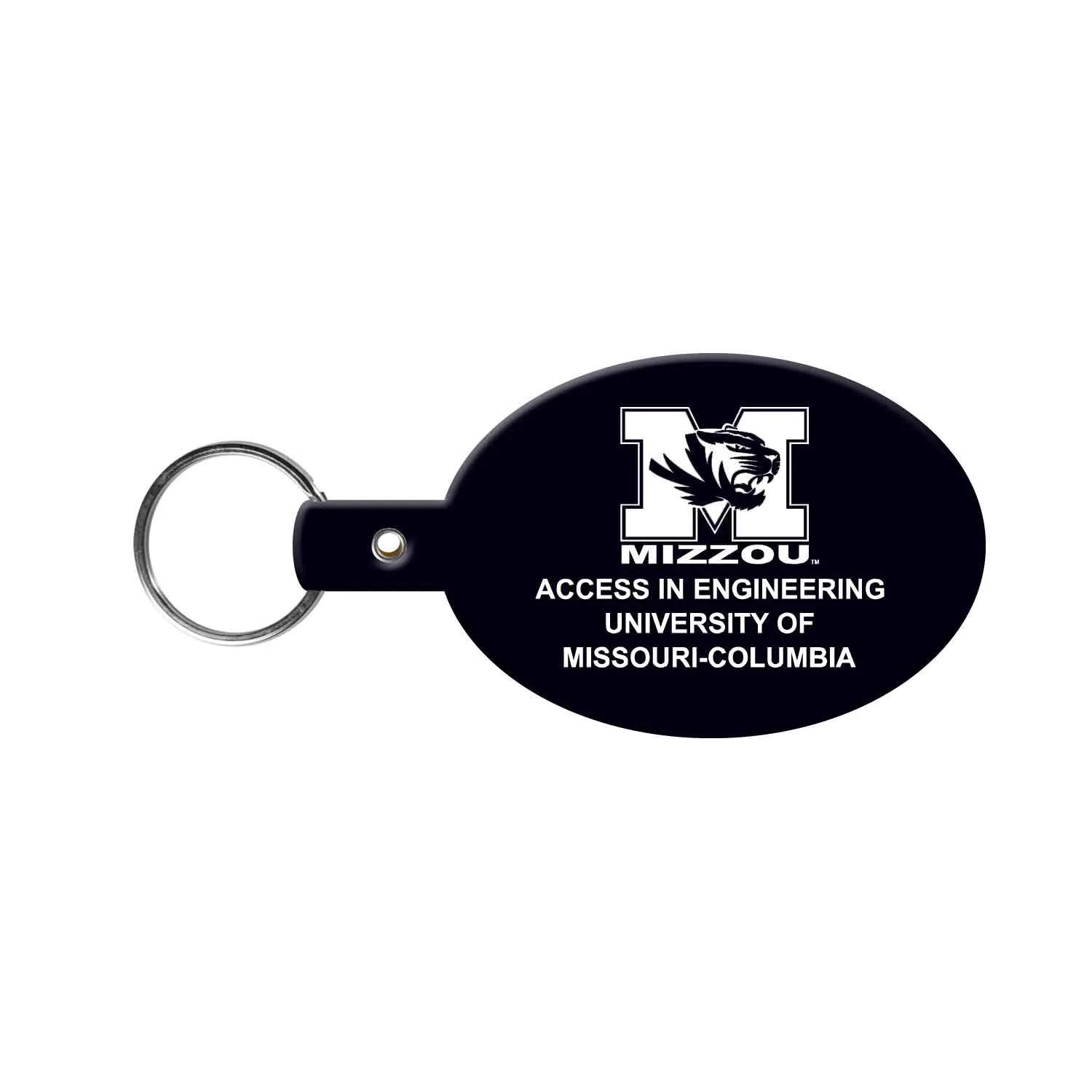 Custom Keychain Oval Flexible PVC - 3.125 in - product view 8
