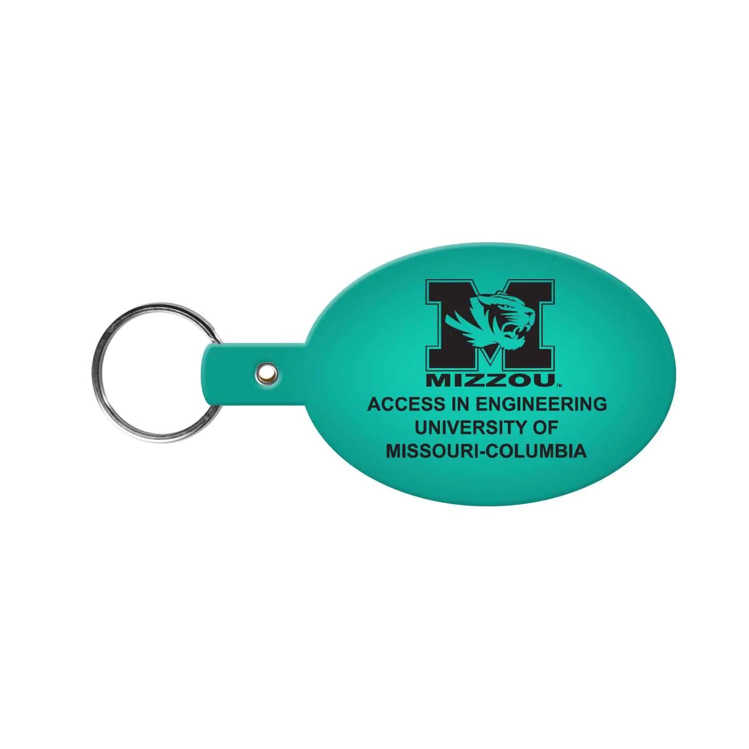 Custom Keychain Oval Flexible PVC - 3.125 in - product view 9