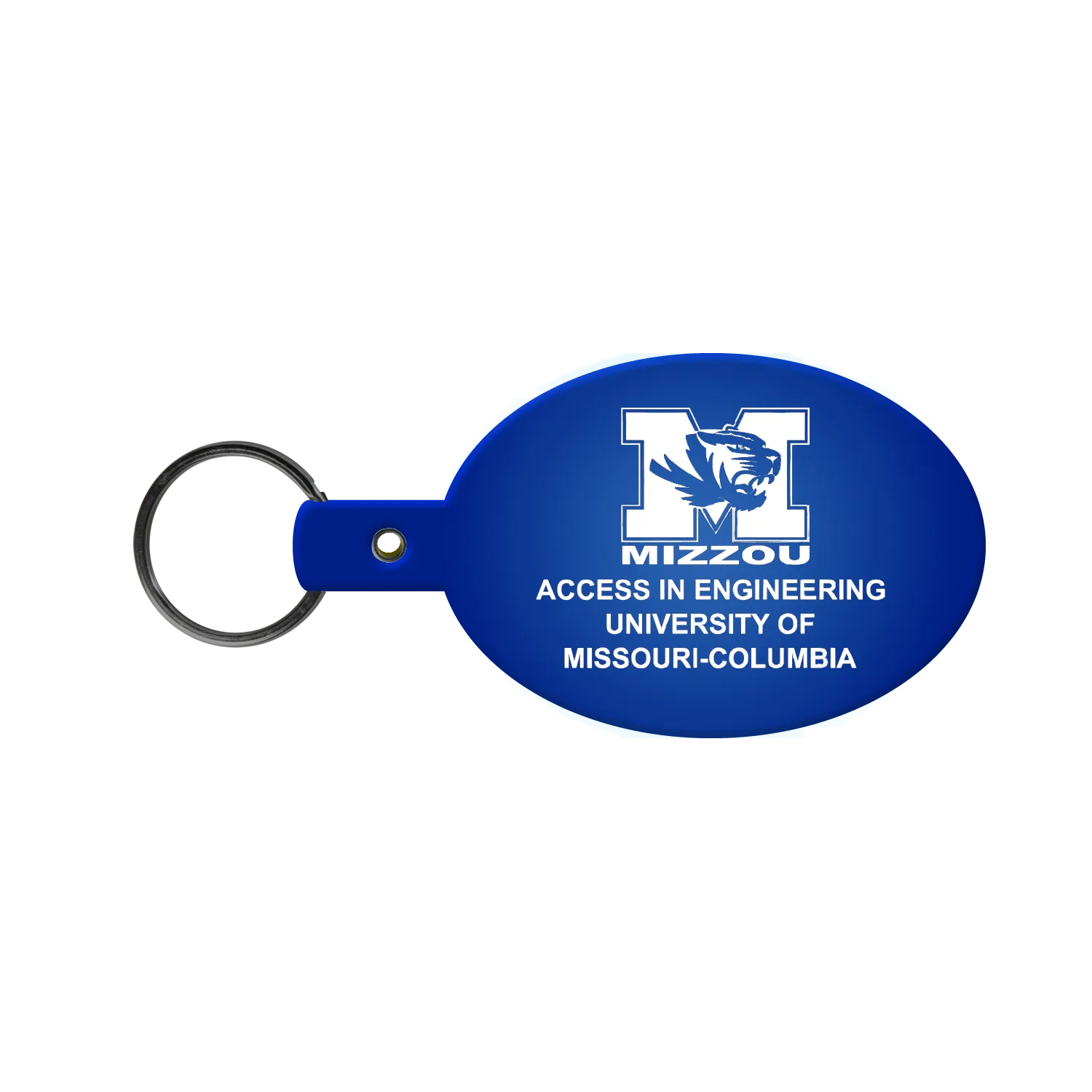 Custom Keychain Oval Flexible PVC - 3.125 in - product view 10