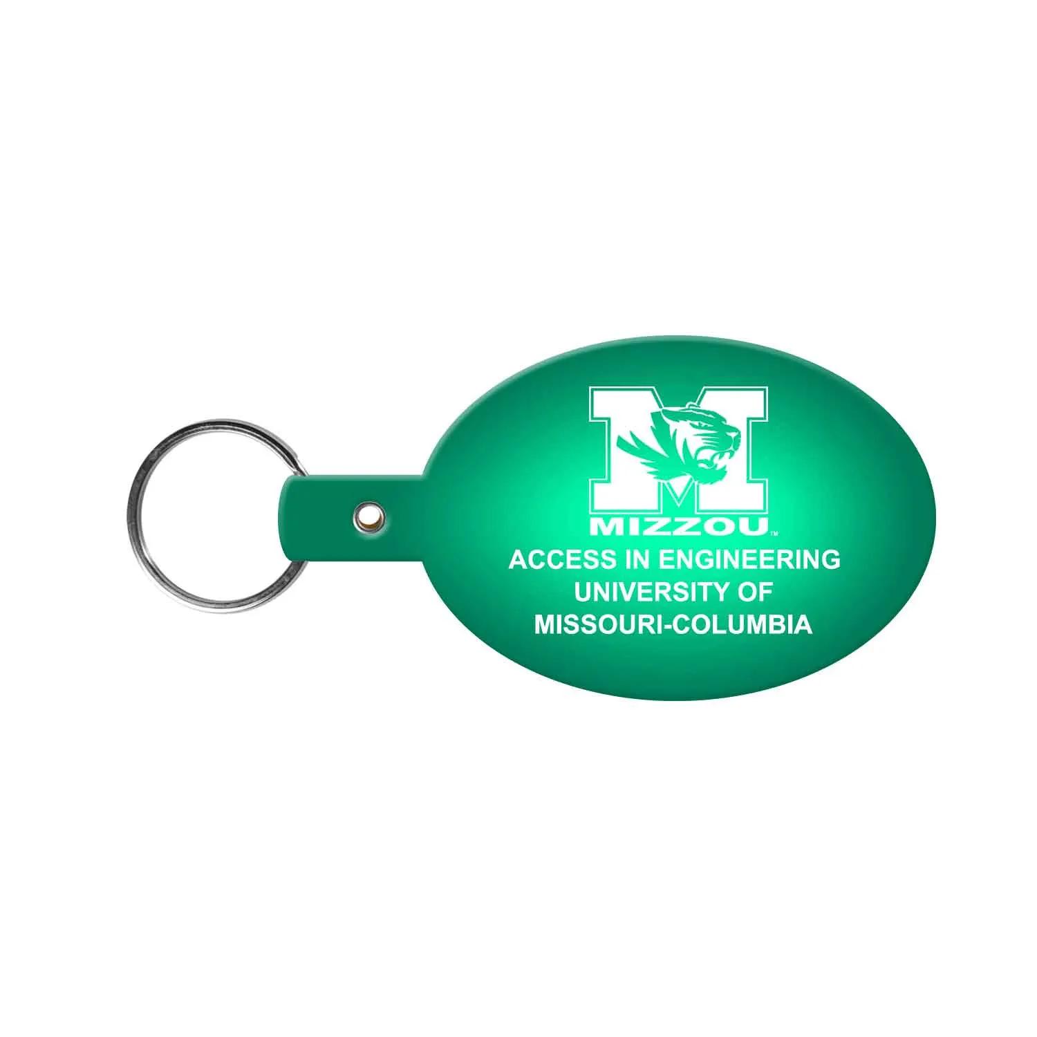 Custom Keychain Oval Flexible PVC - 3.125 in - product view 11