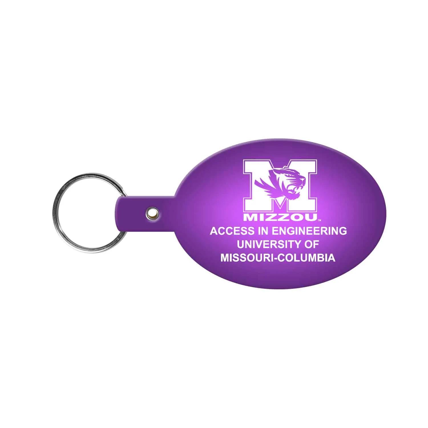 Custom Keychain Oval Flexible PVC - 3.125 in - product view 15