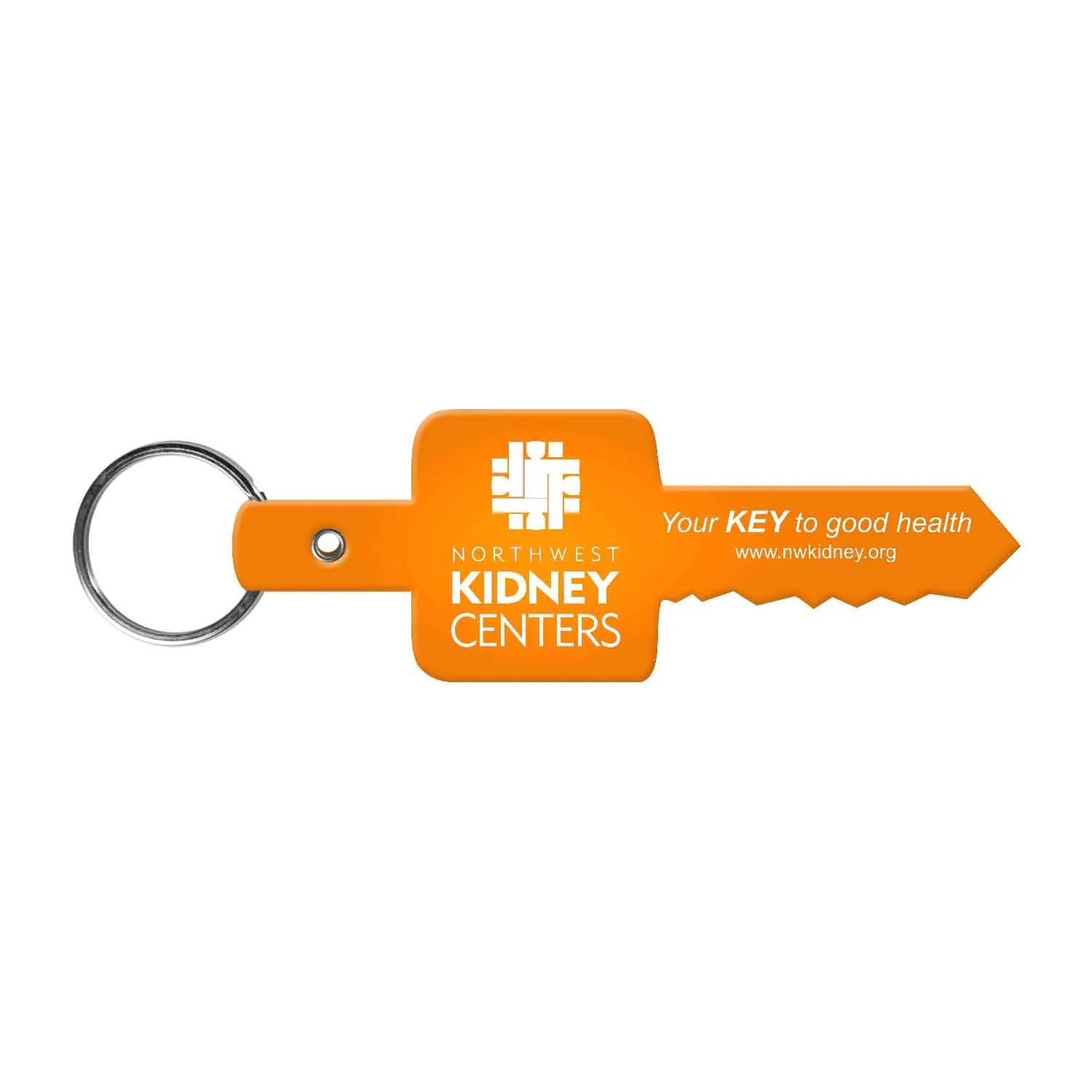 Custom Keychains Key Shape Flexible PVC - 3 1/2 in - product view 12