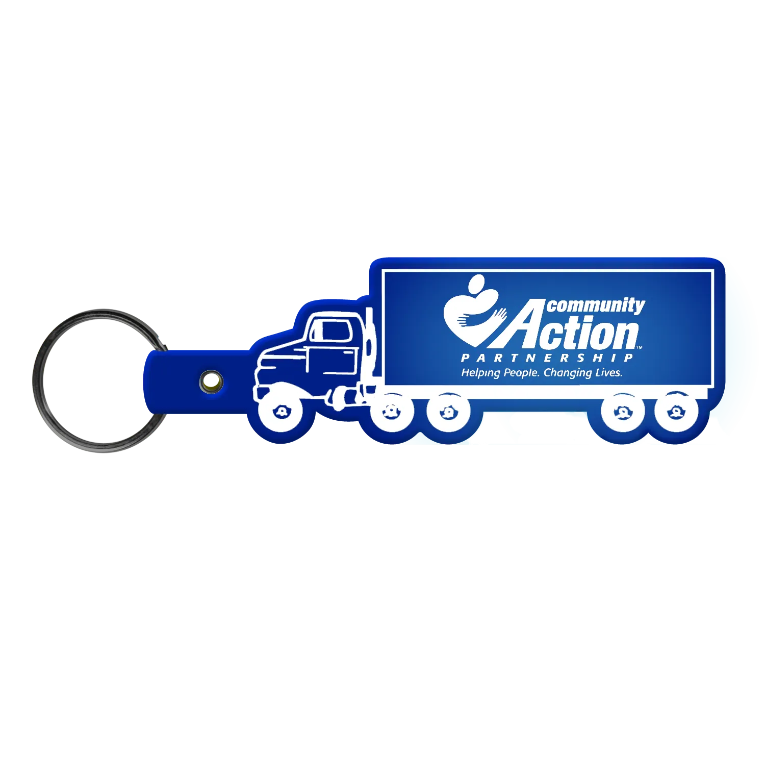 Custom Keychains Truck Shape Flexible PVC - 4 in - product view 16