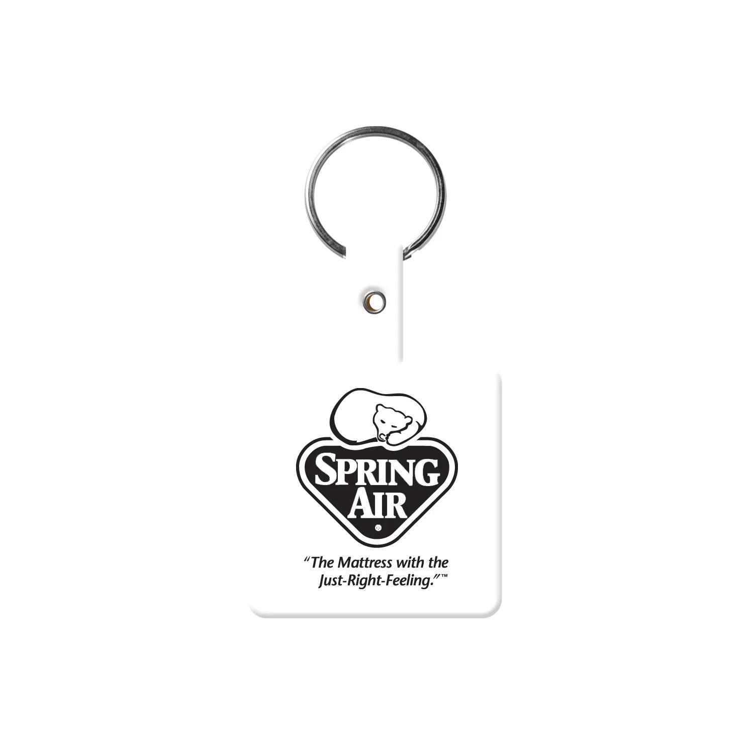 Custom Keychains Square Flexible PVC - 2 1/2 in - product view 7