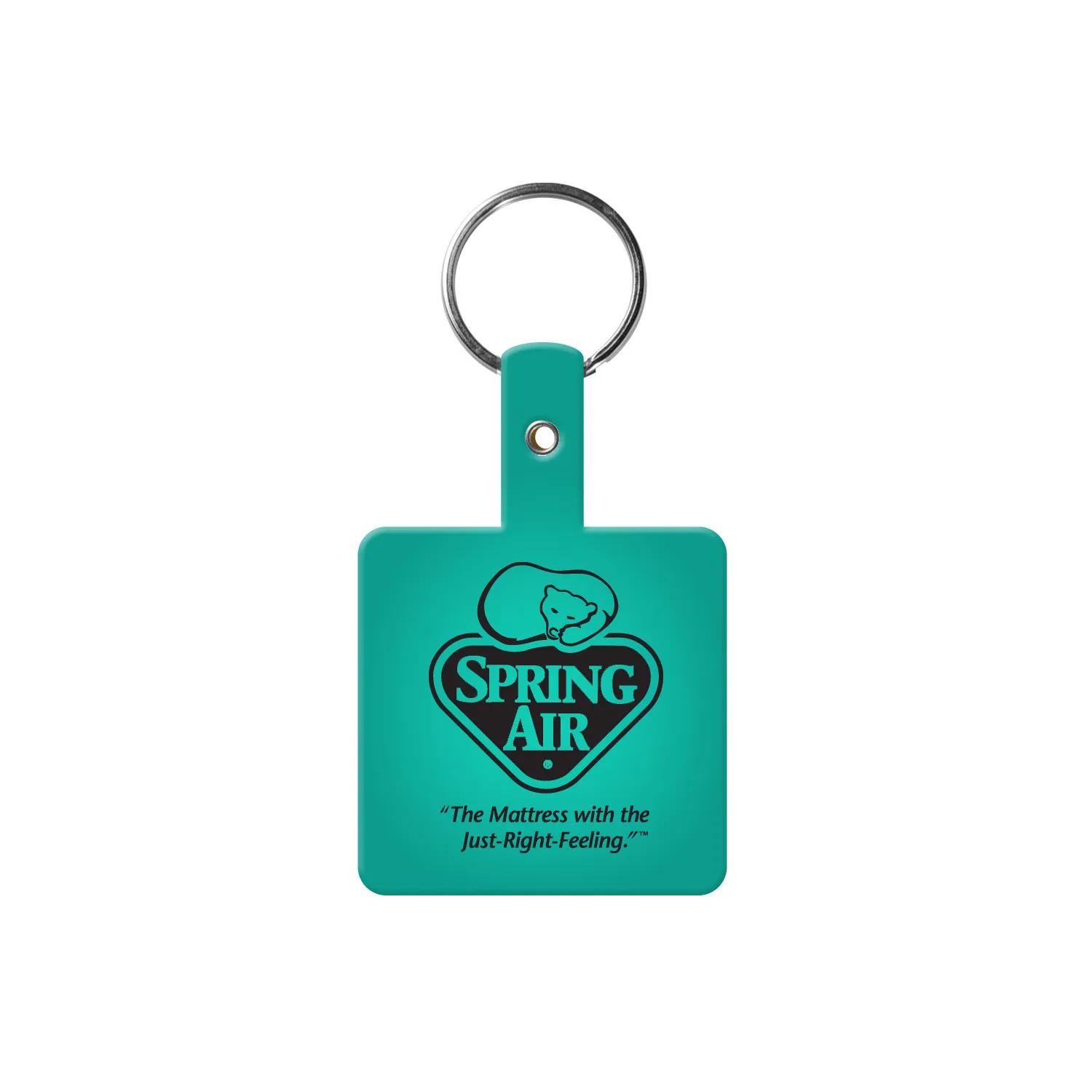 Custom Keychains Square Flexible PVC - 2 1/2 in - product view 15