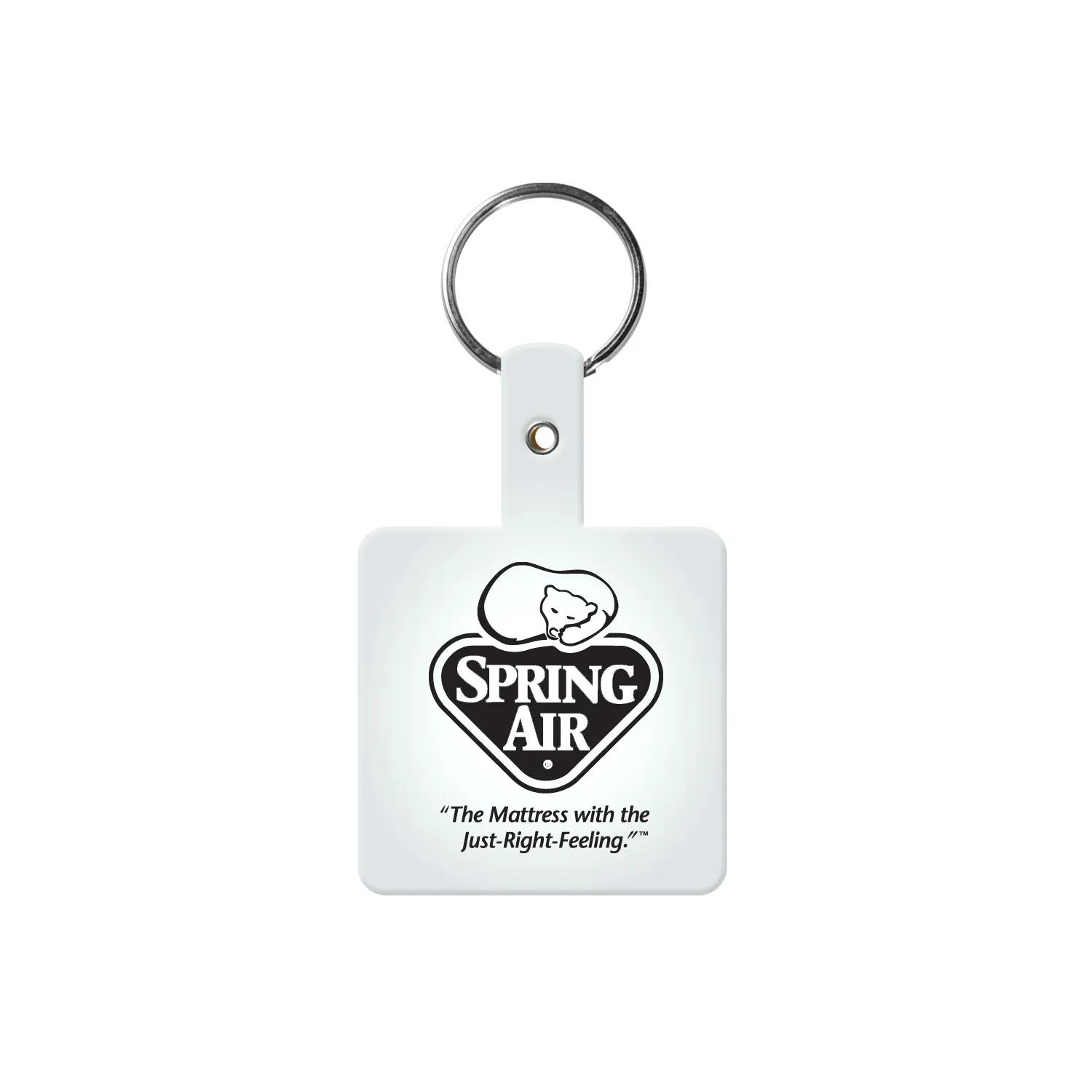 Custom Keychains Square Flexible PVC - 2 1/2 in - product view 17