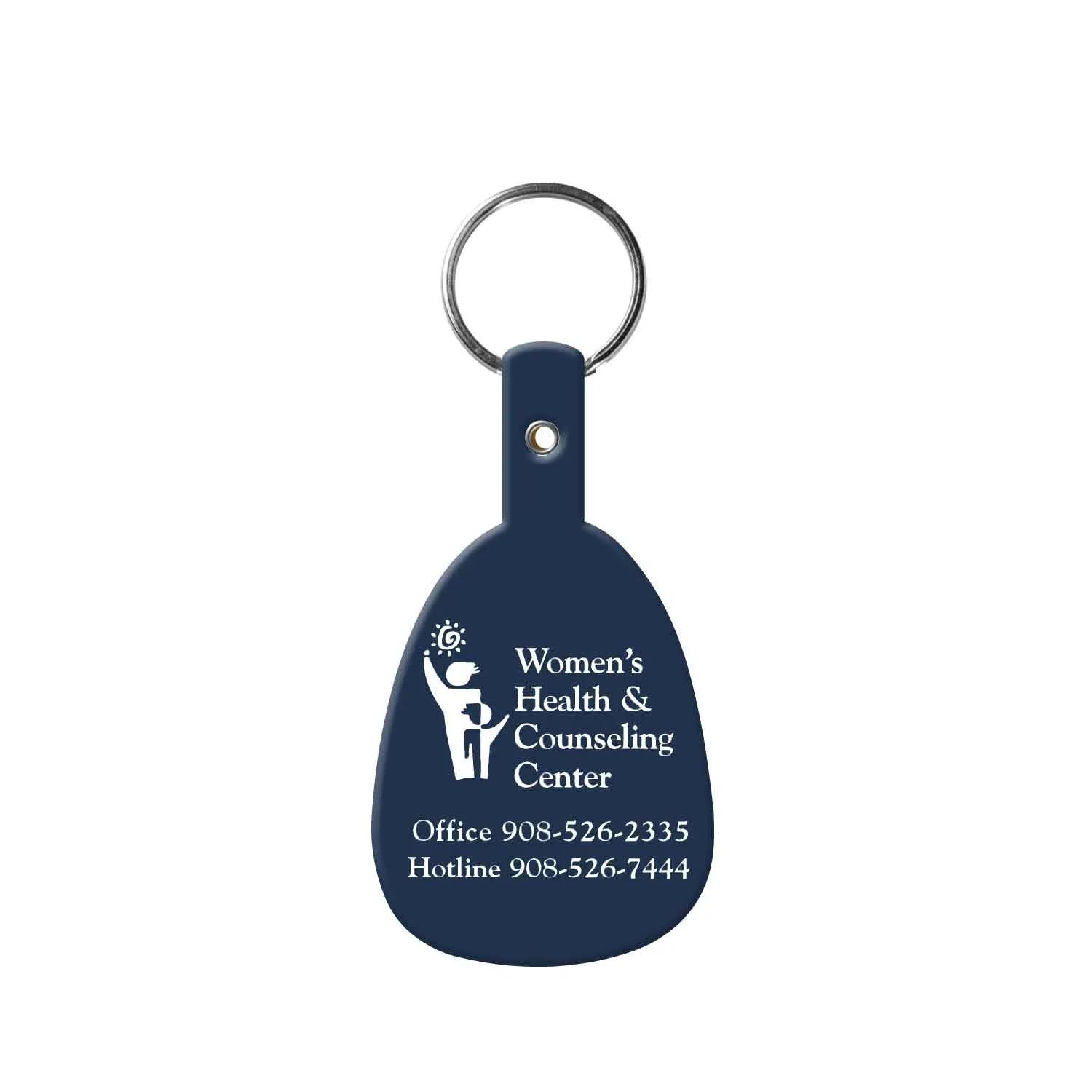 Custom Keychains Tab Flexible PVC - 2 11/16 in - product view 6