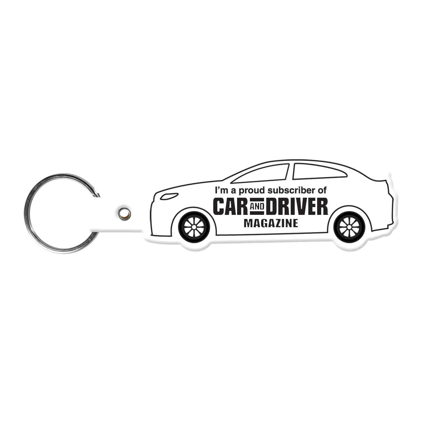 Custom Keychains Car Shape Flexible PVC - 3 5/8 in - product view 15