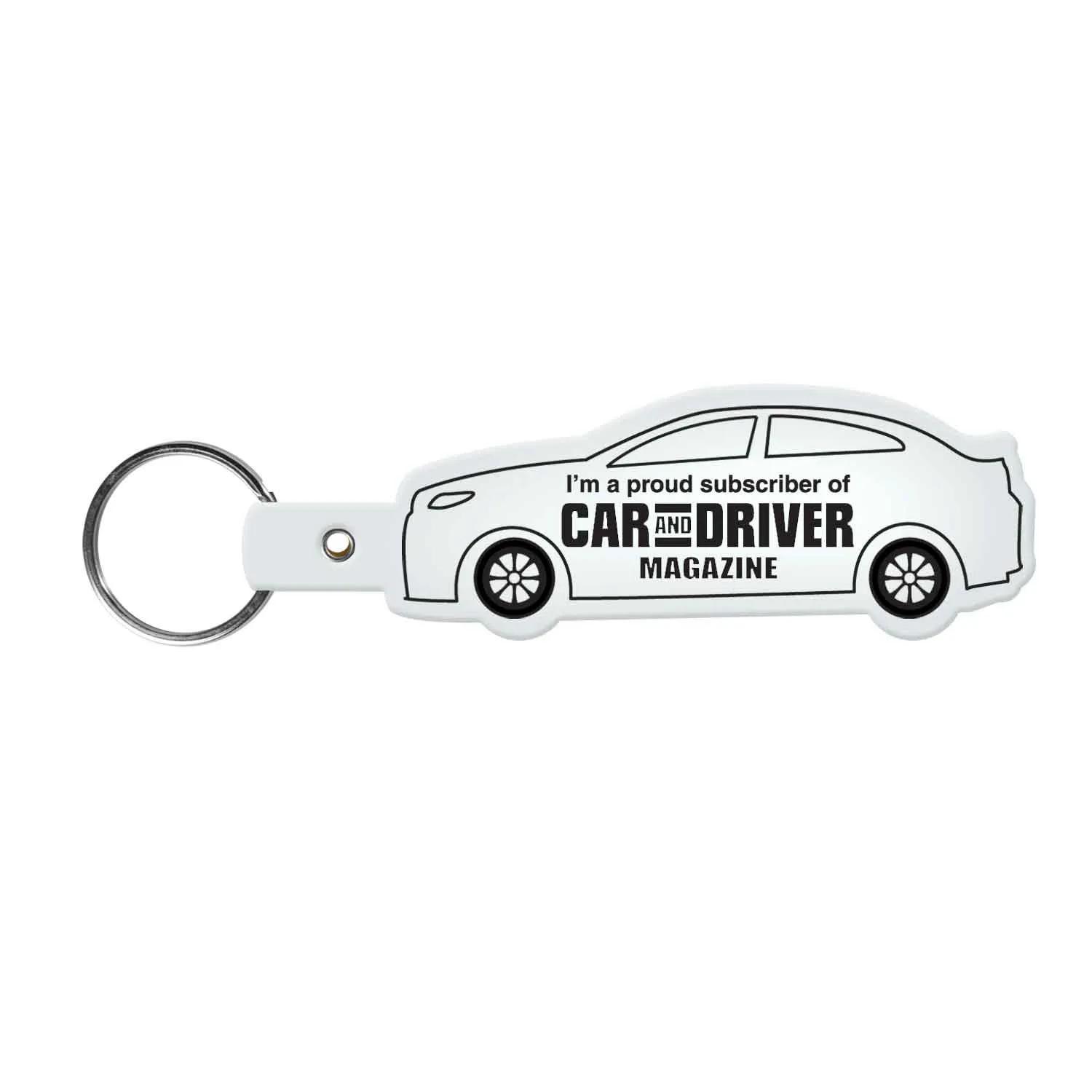 Custom Keychains Car Shape Flexible PVC - 3 5/8 in - product view 21