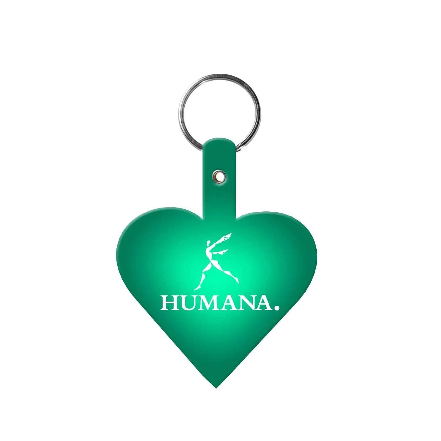 Custom Keychains Heart Shape Flexible PVC - 2 3/4 in - product view 8