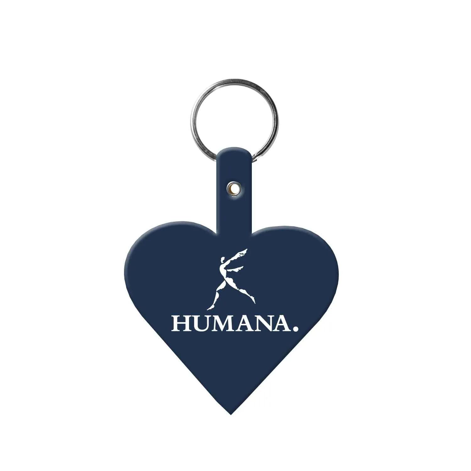 Custom Keychains Heart Shape Flexible PVC - 2 3/4 in - product view 16
