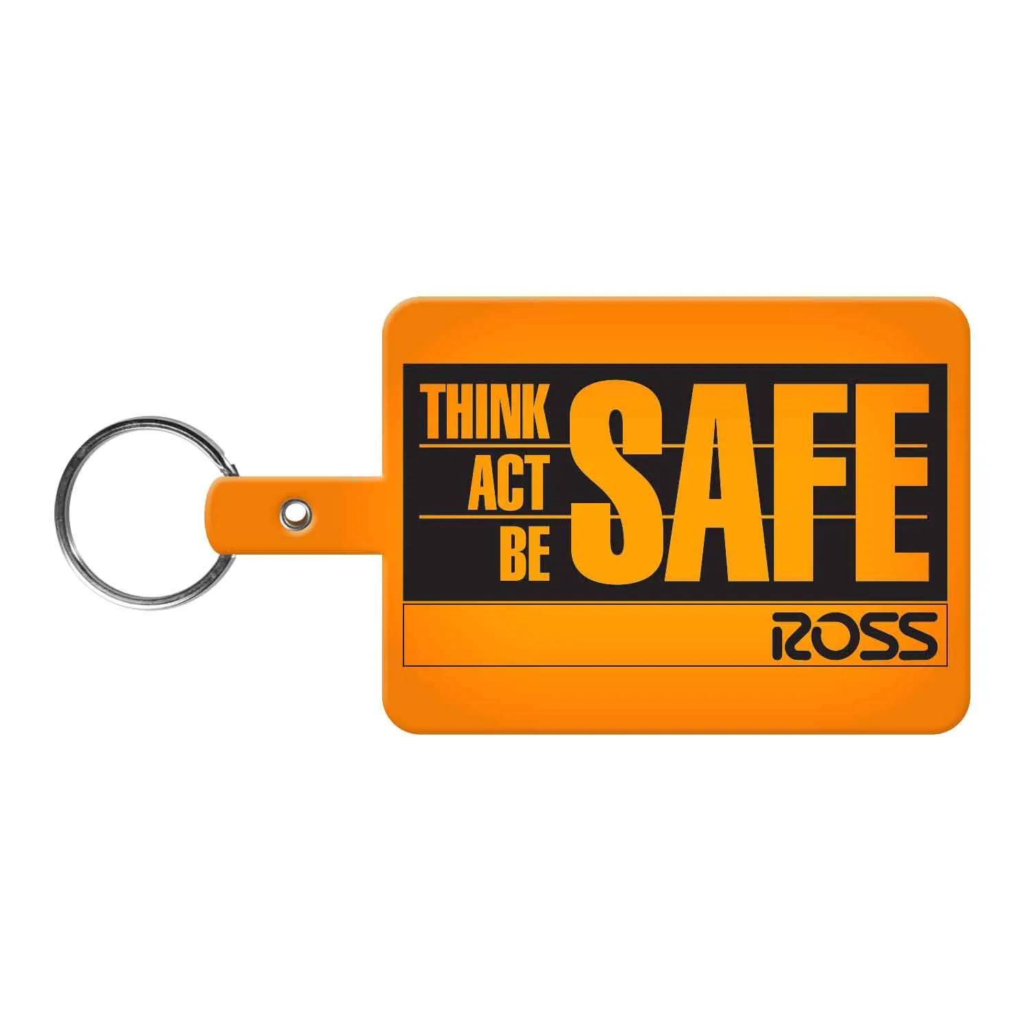 Custom Keychains Large Rectangle Flexible - 3 5/8 in - product view 2