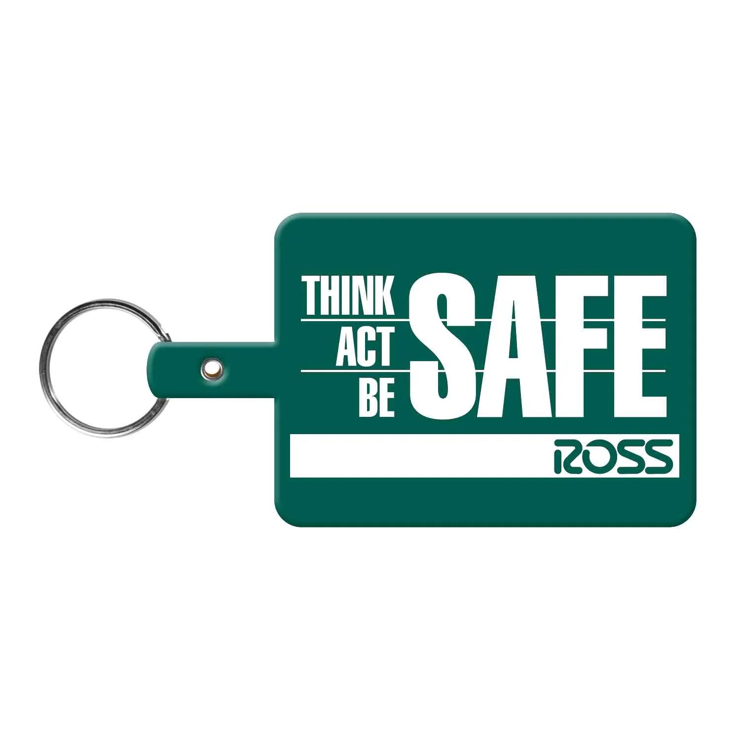 Custom Keychains Large Rectangle Flexible - 3 5/8 in - product view 10