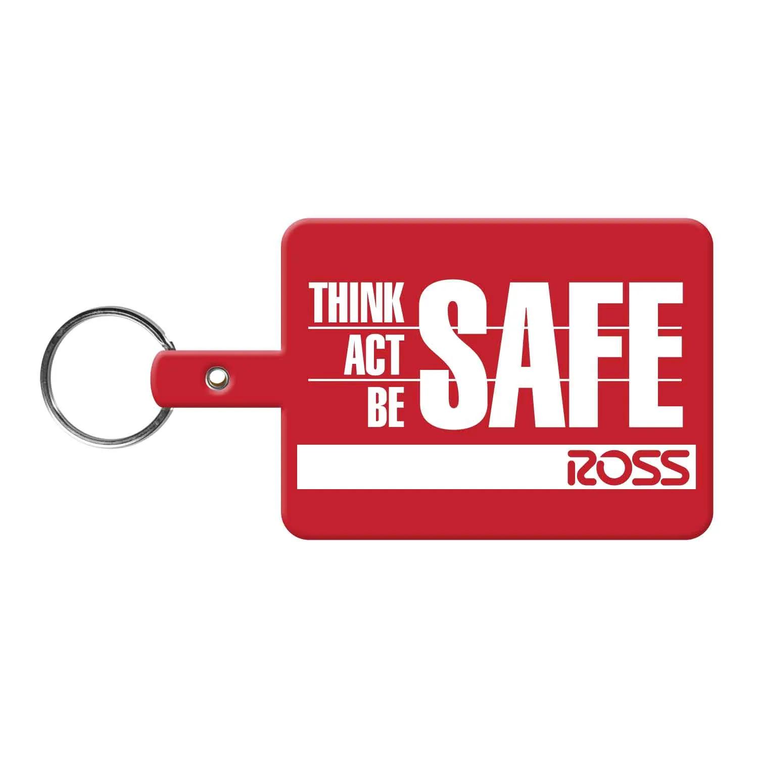 Custom Keychains Large Rectangle Flexible - 3 5/8 in - product view 14