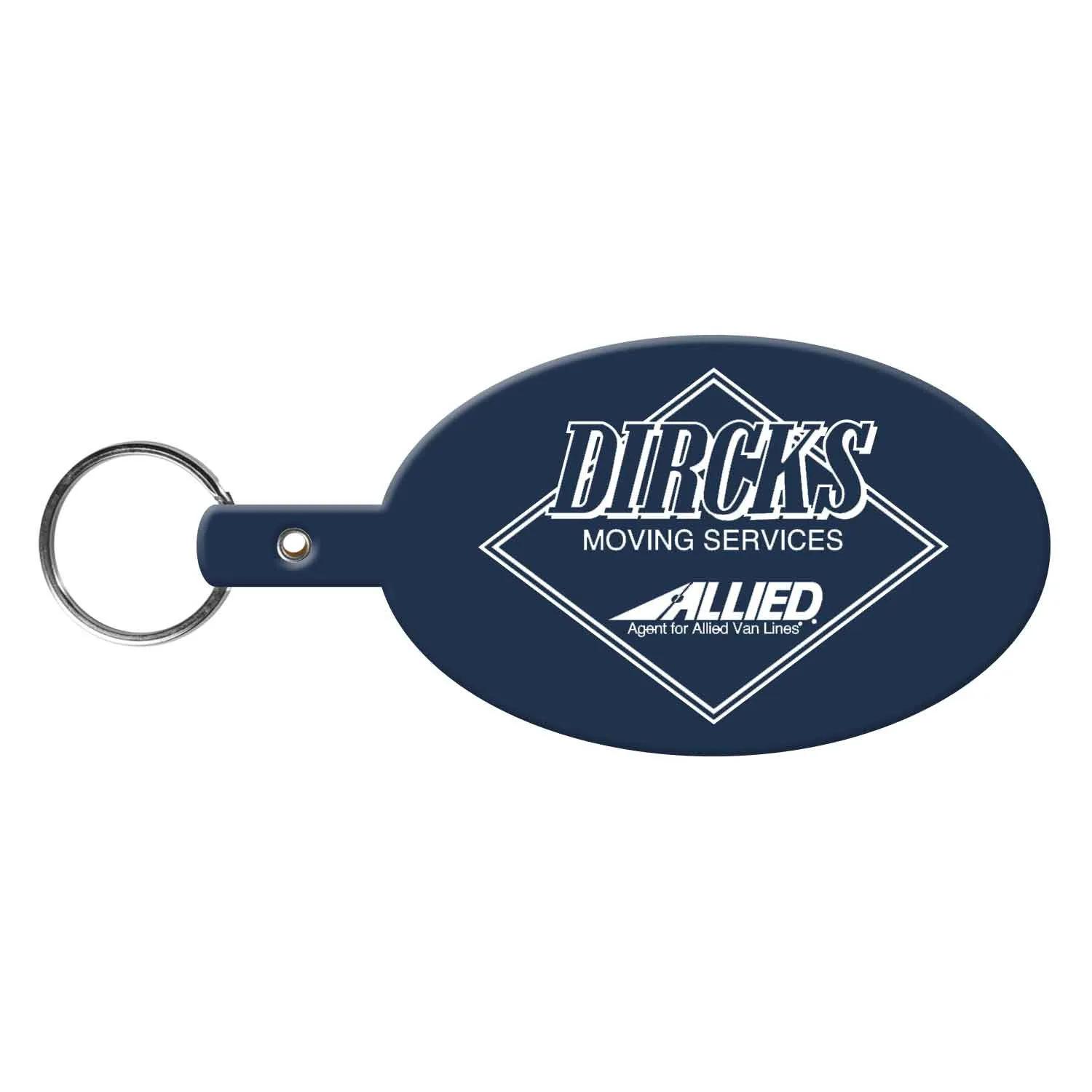 Custom Keychains Large Oval Flexible PVC - 3 7/8 in - product view 11