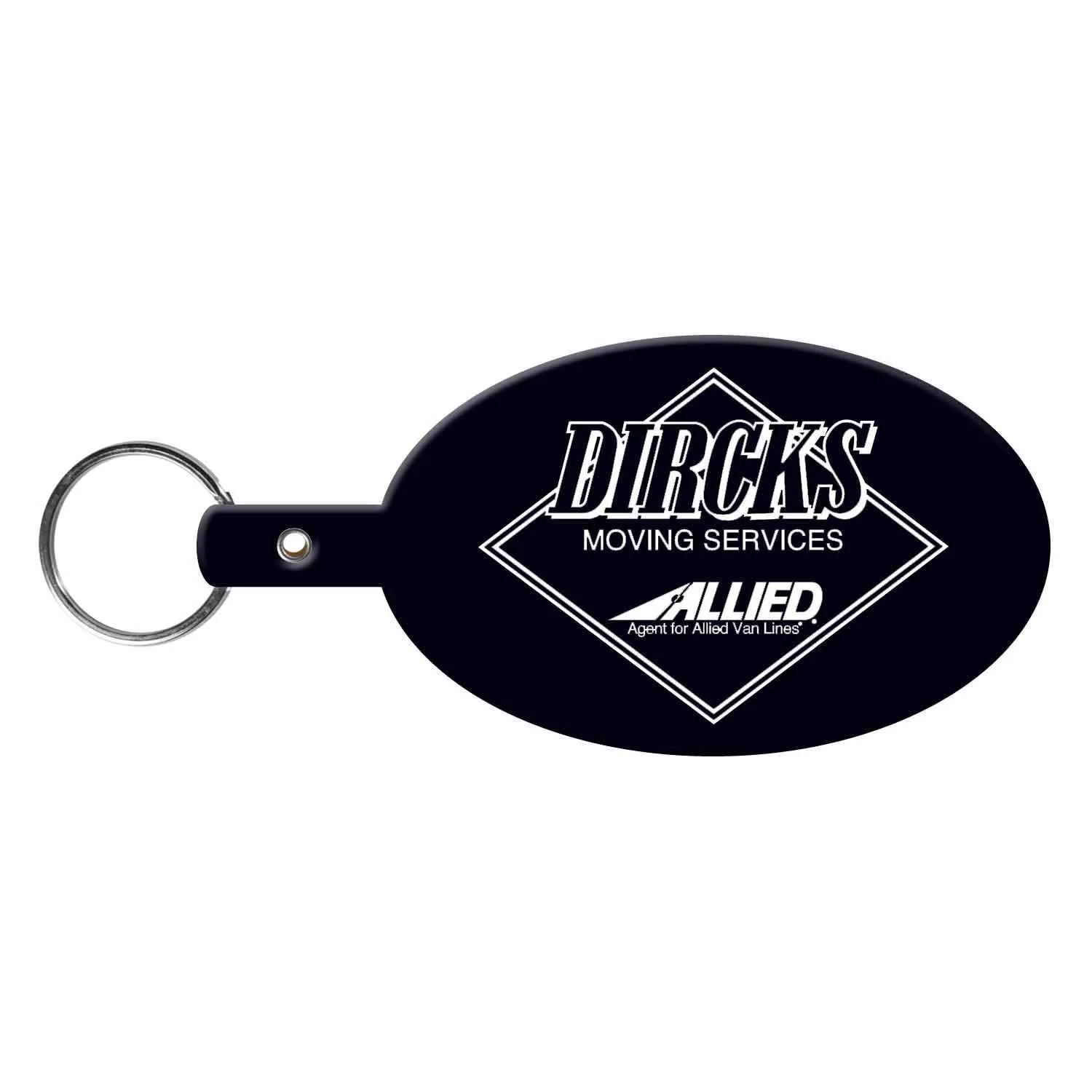 Custom Keychains Large Oval Flexible PVC - 3 7/8 in - product view 13