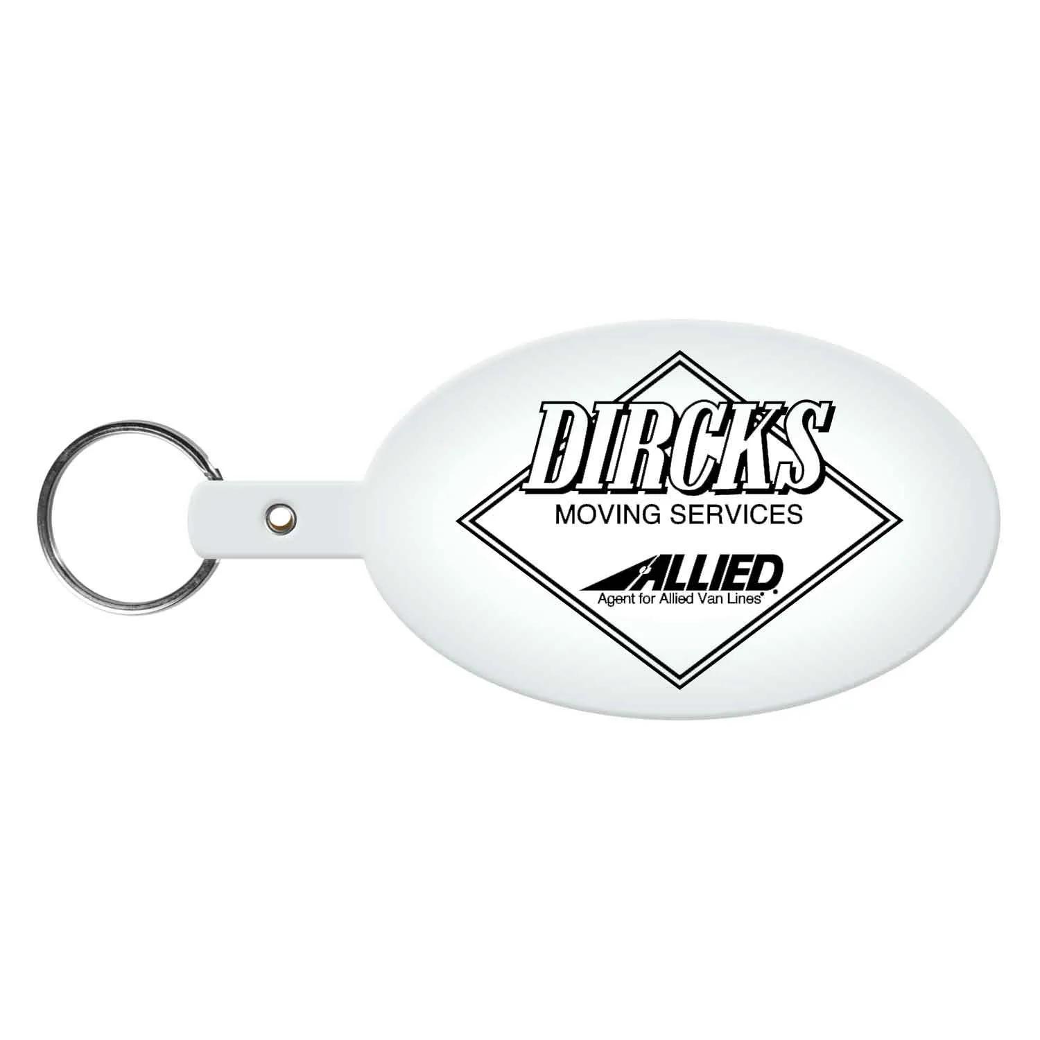 Custom Keychains Large Oval Flexible PVC - 3 7/8 in - product view 16