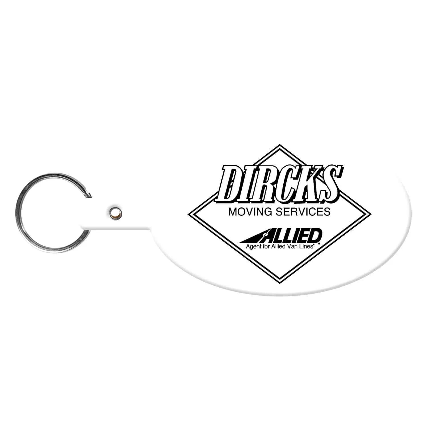 Custom Keychains Large Oval Flexible PVC - 3 7/8 in - product view 18