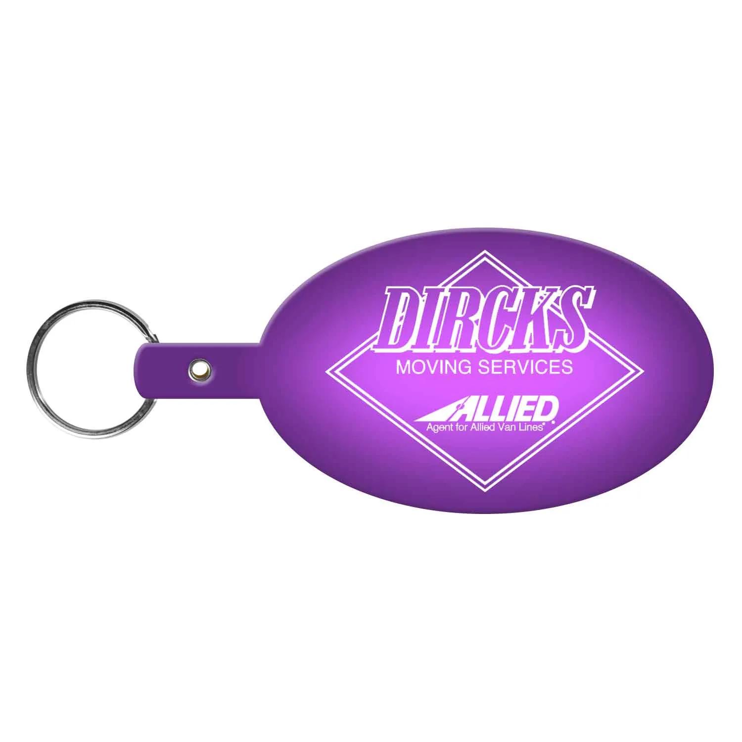 Custom Keychains Large Oval Flexible PVC - 3 7/8 in - product view 20