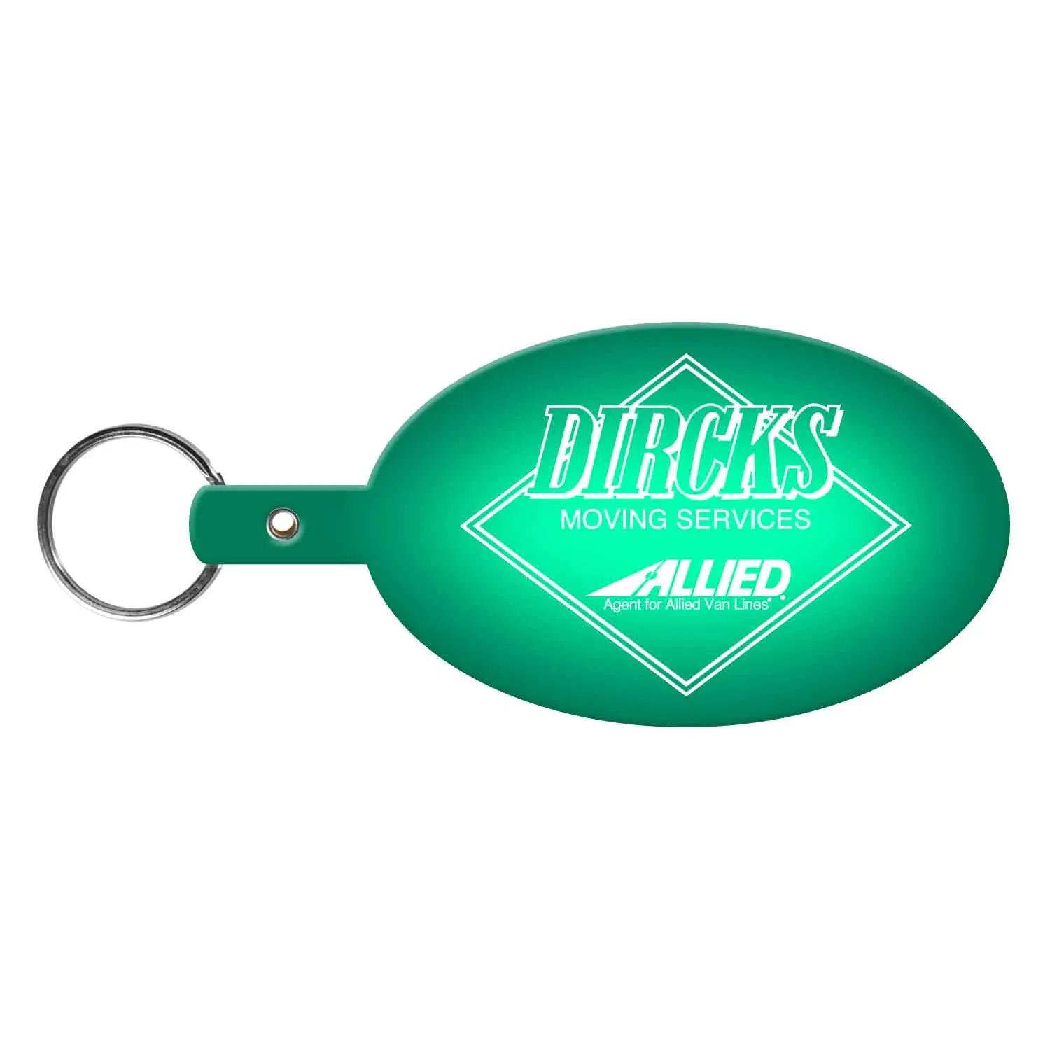 Custom Keychains Large Oval Flexible PVC - 3 7/8 in - product view 23