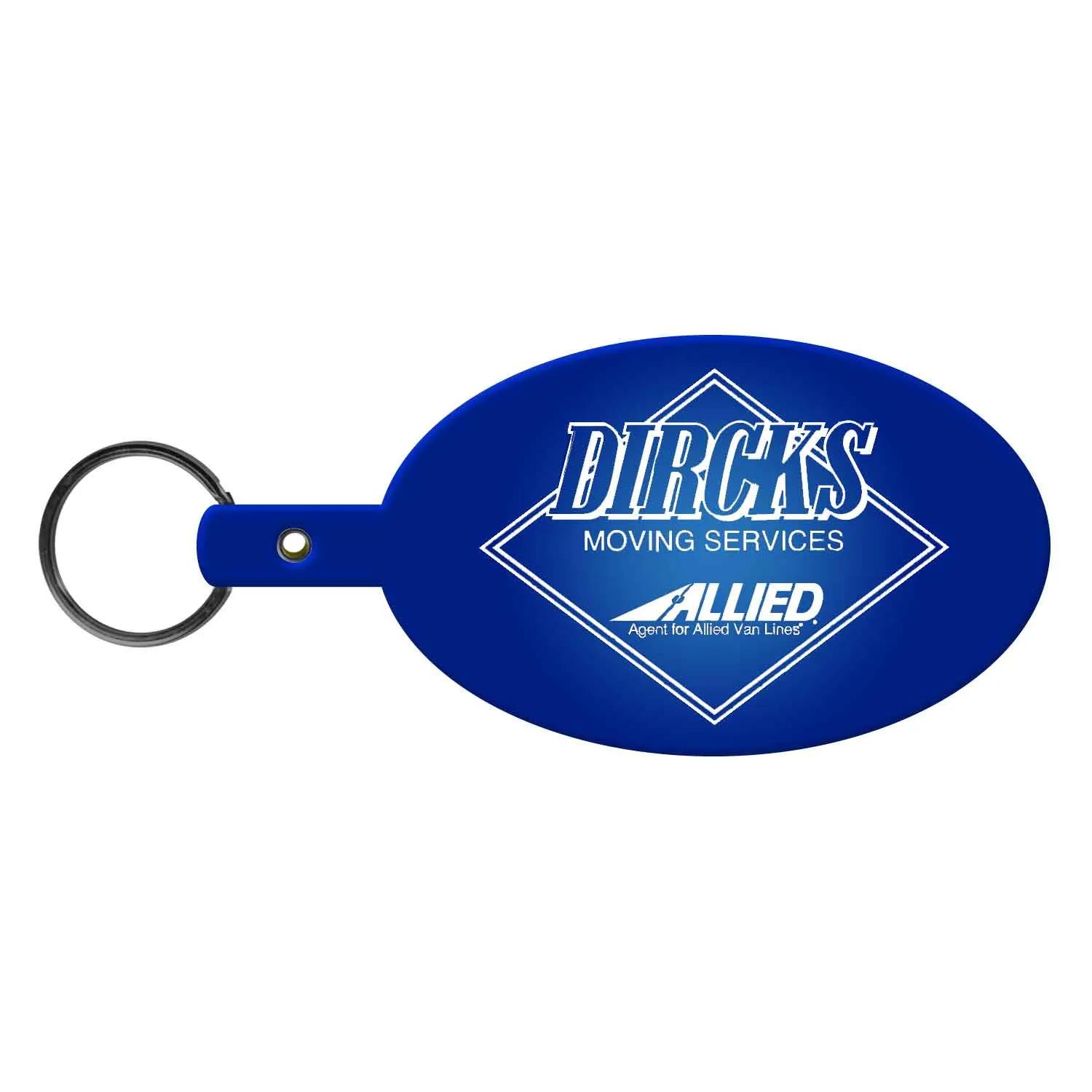Custom Keychains Large Oval Flexible PVC - 3 7/8 in - product view 24