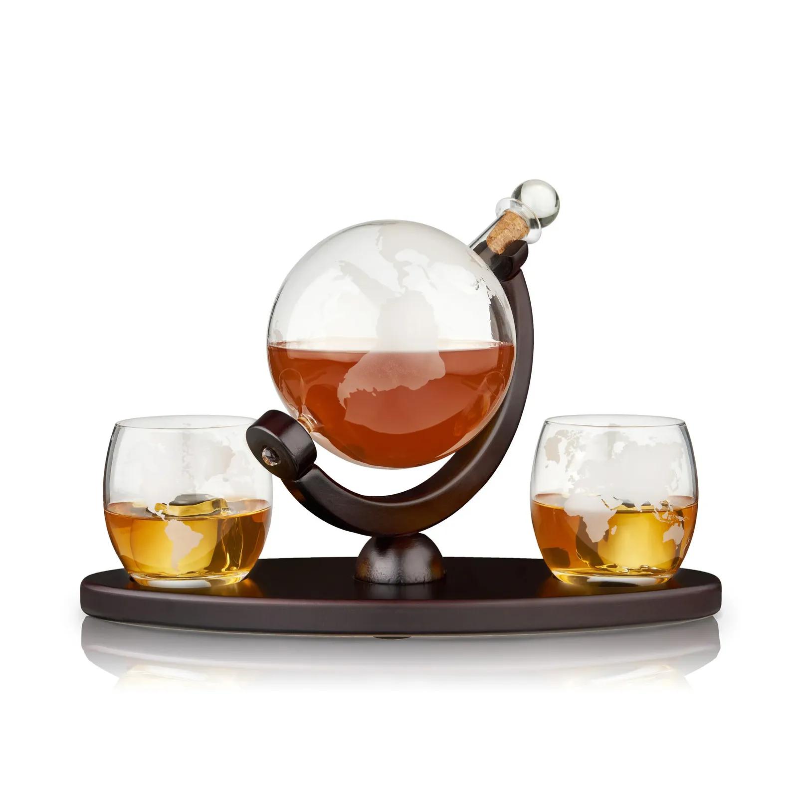 Viski Globe Decanter Whiskey Tumblers Set - 32 oz - product view 2
