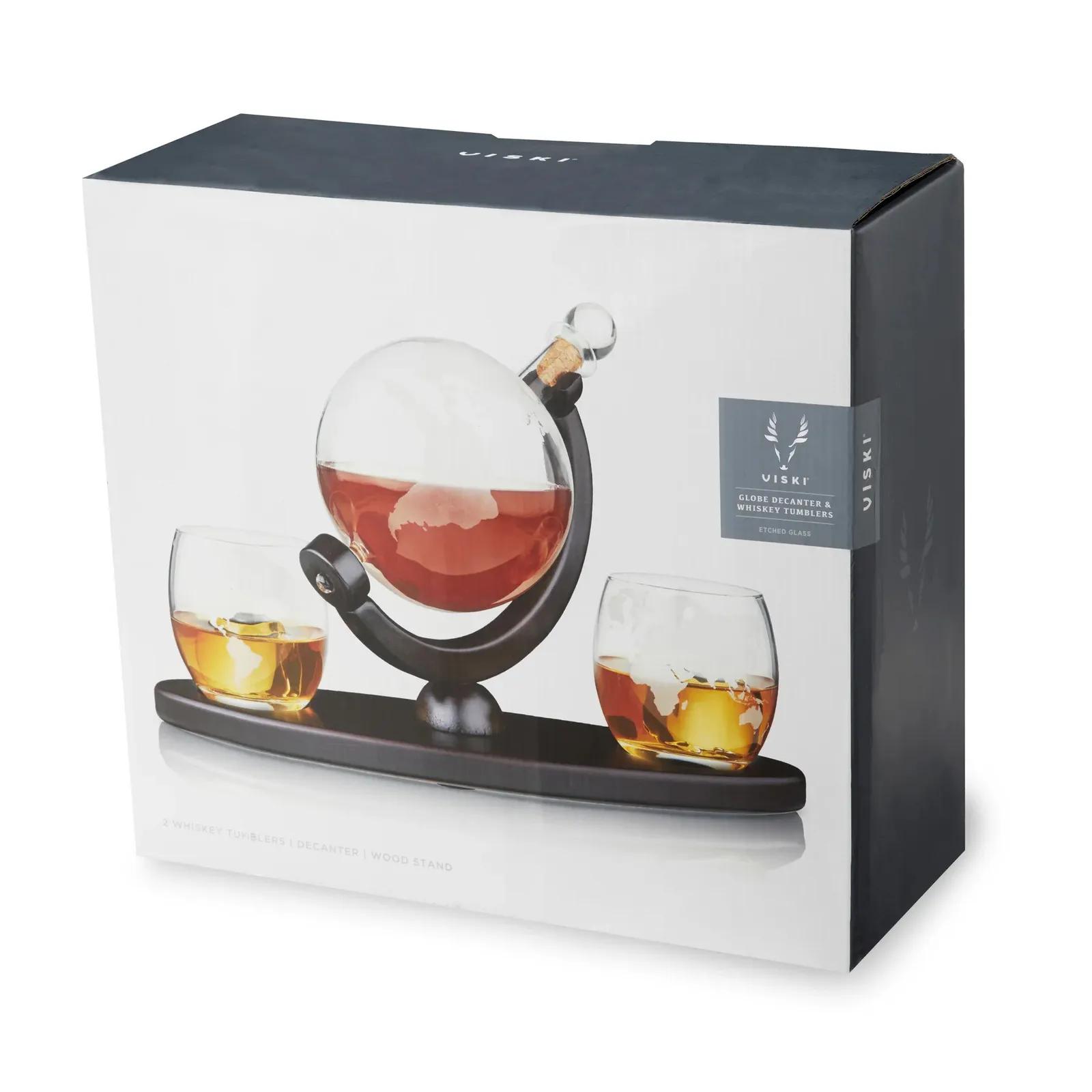 Viski Globe Decanter Whiskey Tumblers Set - 32 oz - product view 4