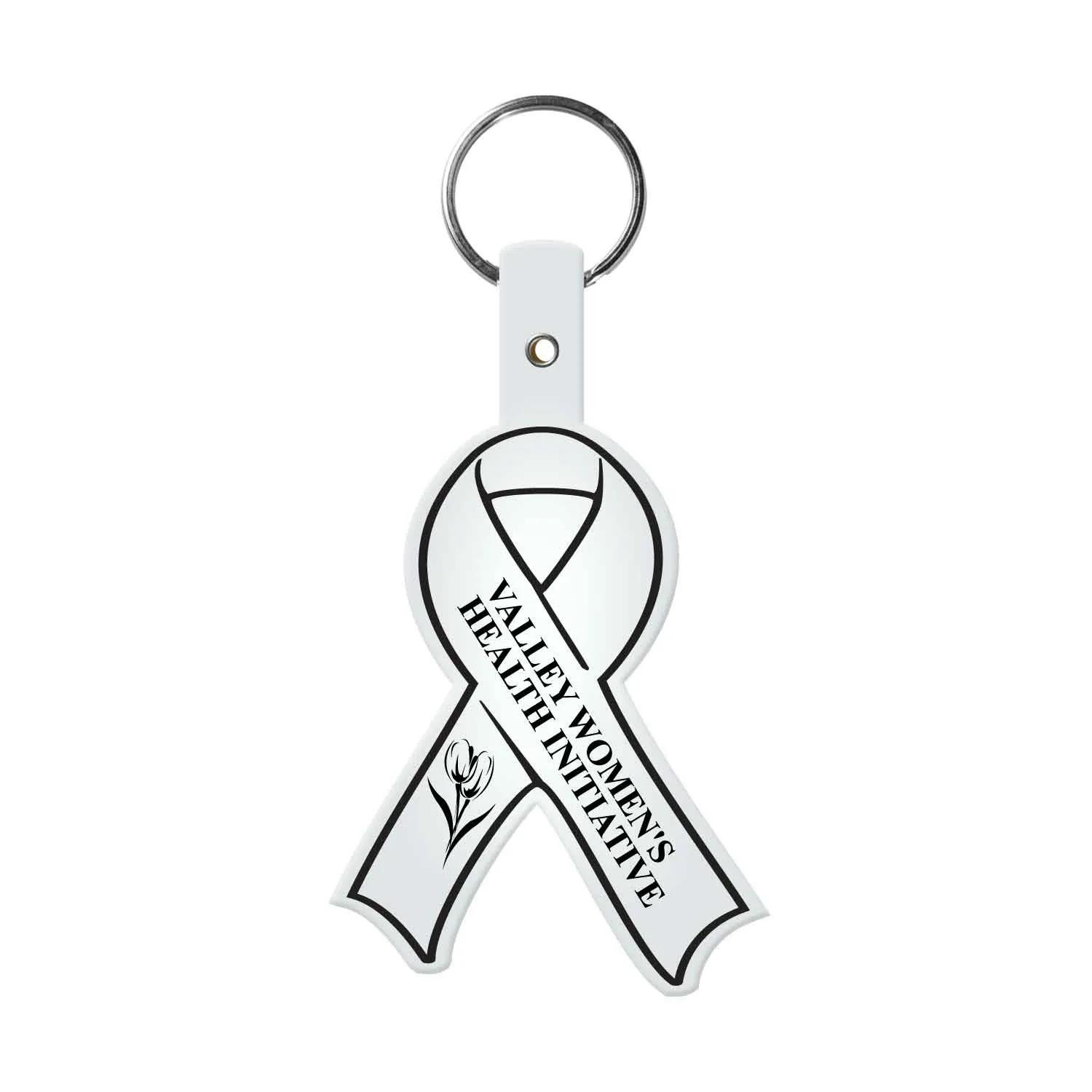 Custom Keychains Awareness Ribbon Flexible PVC - 2 x 3.5 in - product view 3