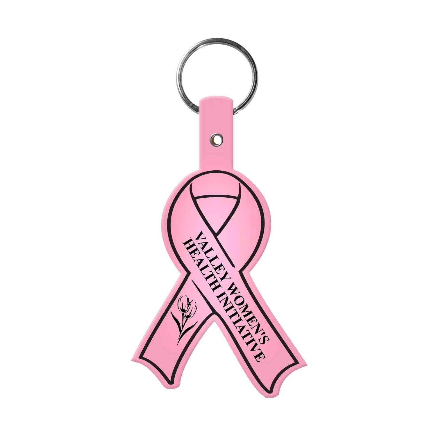 Custom Keychains Awareness Ribbon Flexible PVC - 2 x 3.5 in - product view 7