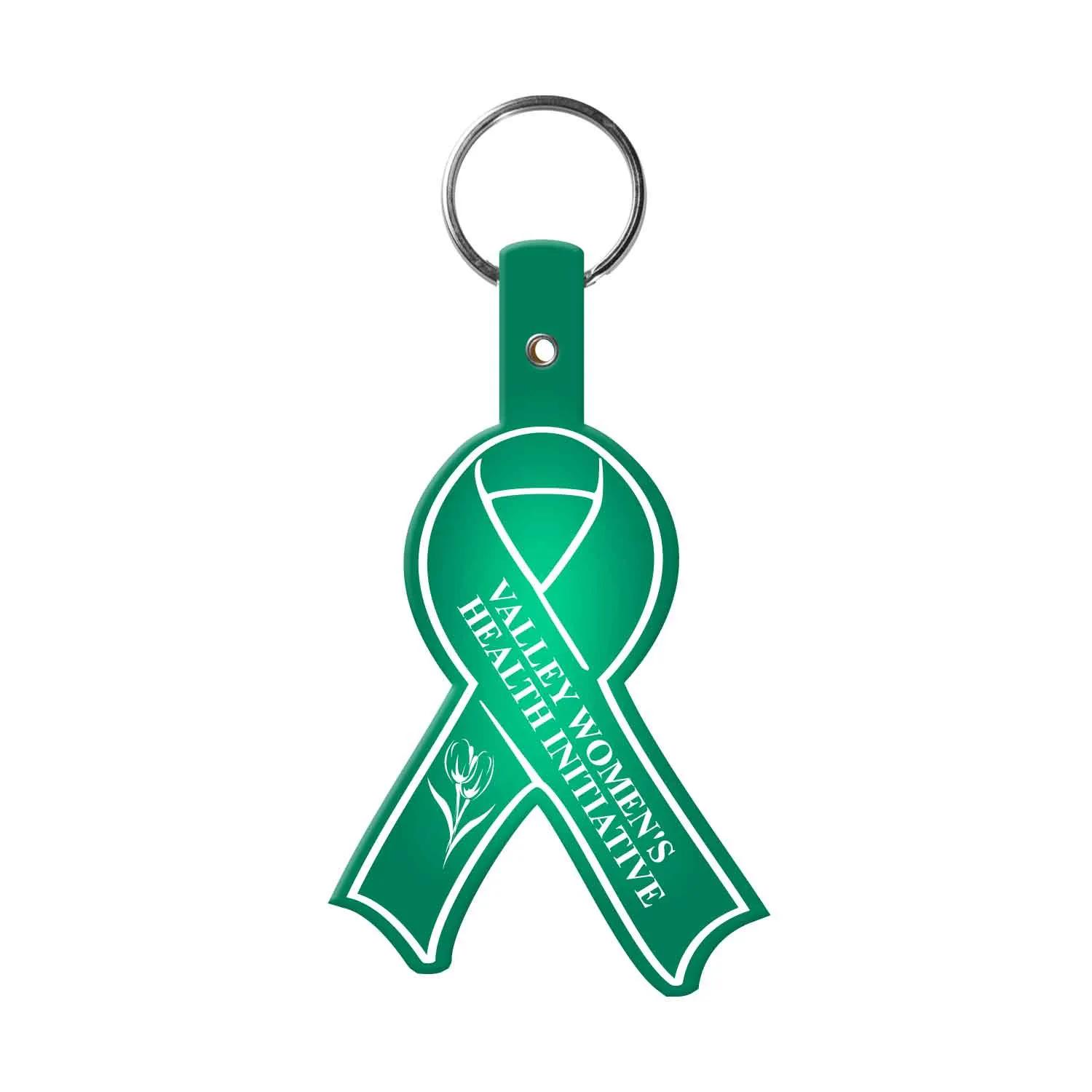 Custom Keychains Awareness Ribbon Flexible PVC - 2 x 3.5 in - product view 10
