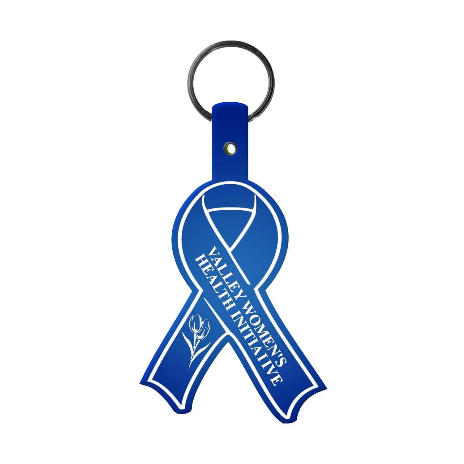Custom Keychains Awareness Ribbon Flexible PVC - 2 x 3.5 in - product view 13