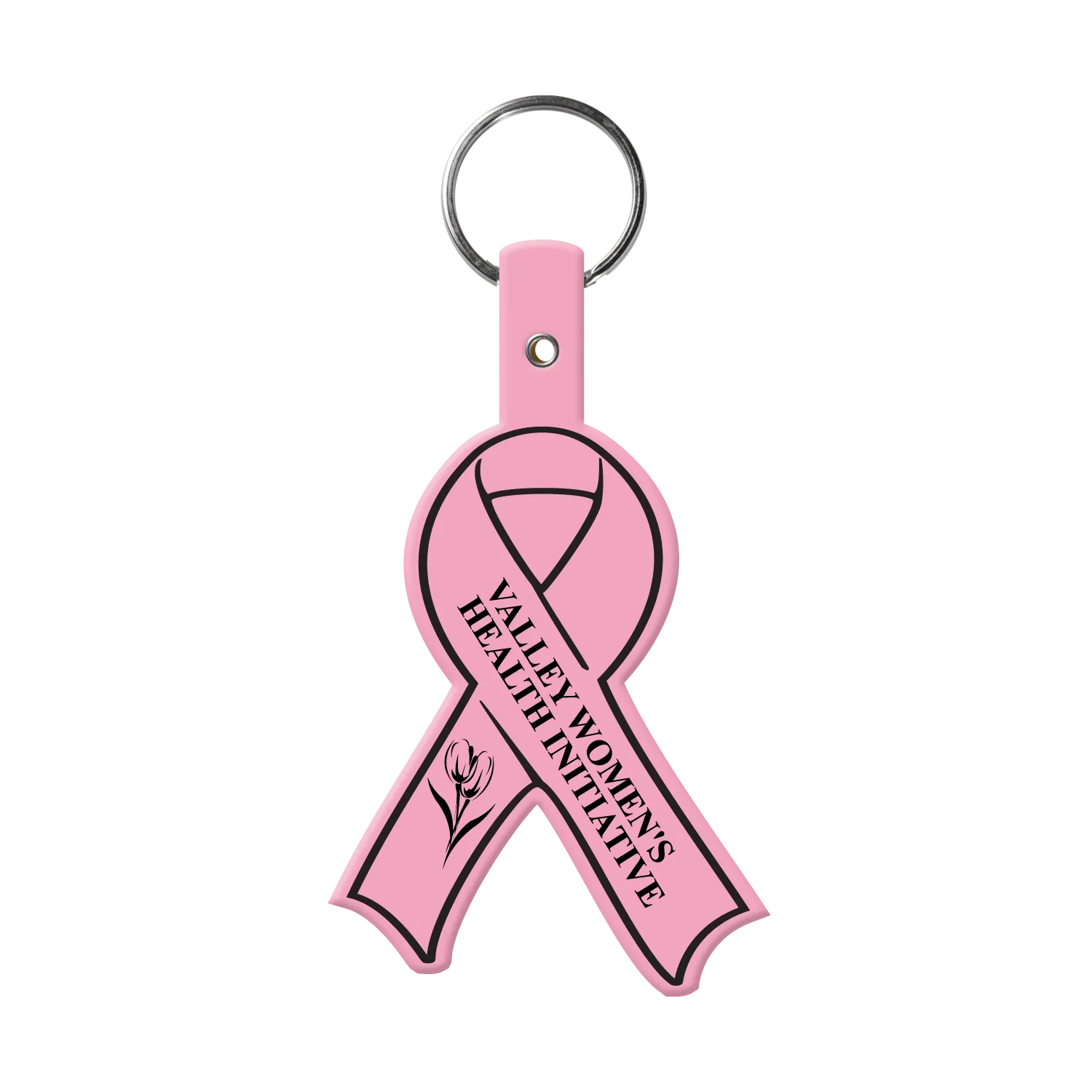 Custom Keychains Awareness Ribbon Flexible PVC - 2 x 3.5 in - product view 15