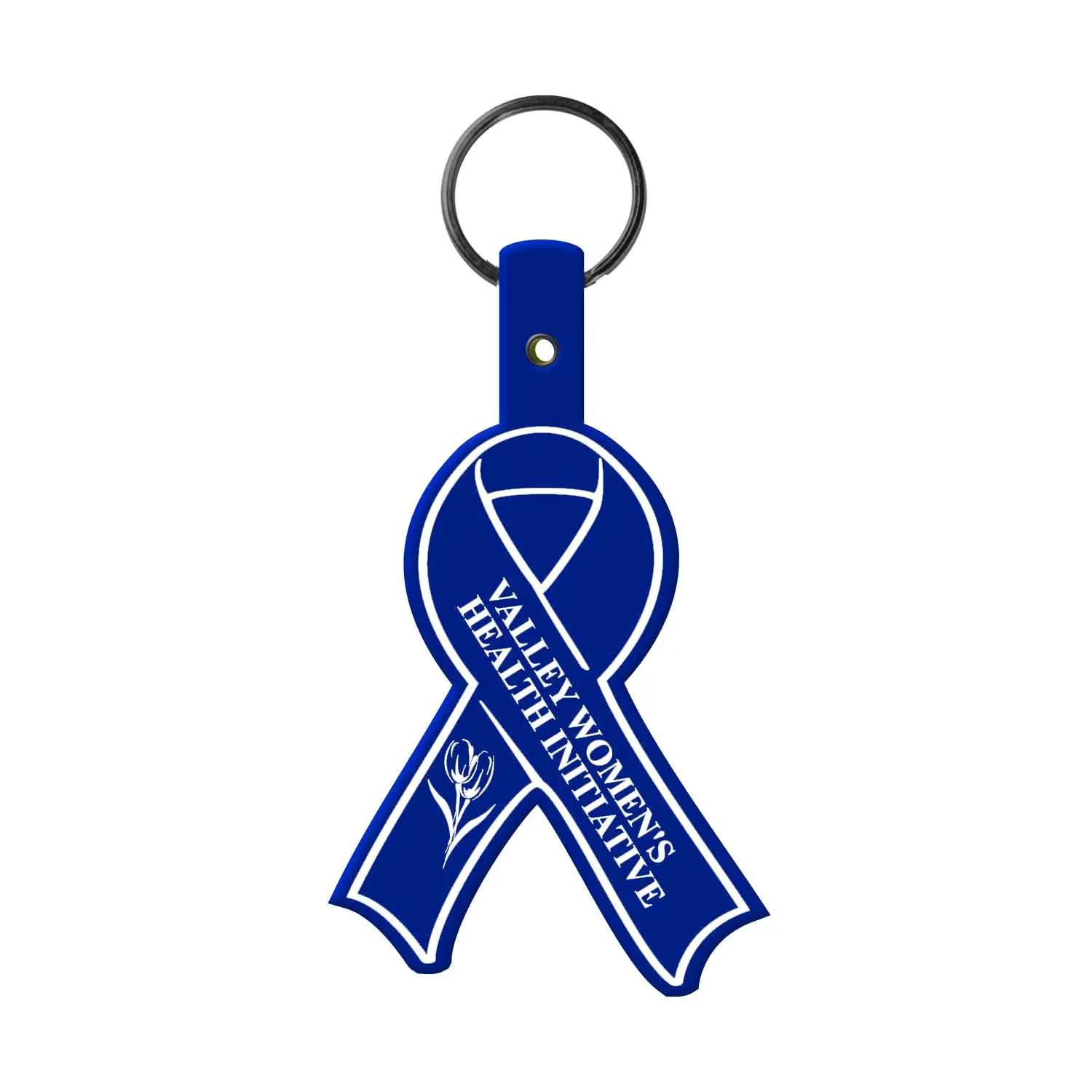 Custom Keychains Awareness Ribbon Flexible PVC - 2 x 3.5 in - product view 20