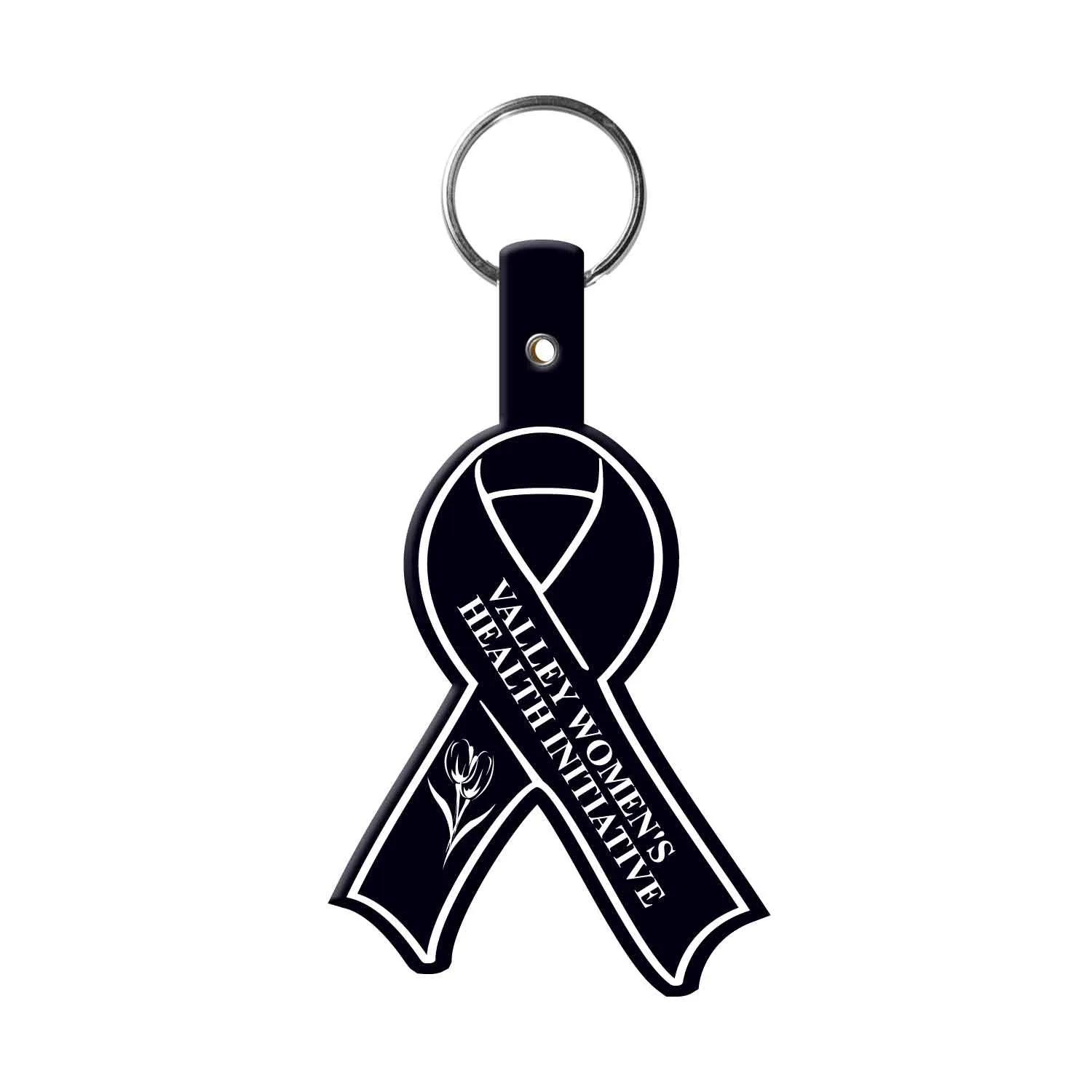 Custom Keychains Awareness Ribbon Flexible PVC - 2 x 3.5 in - product view 22