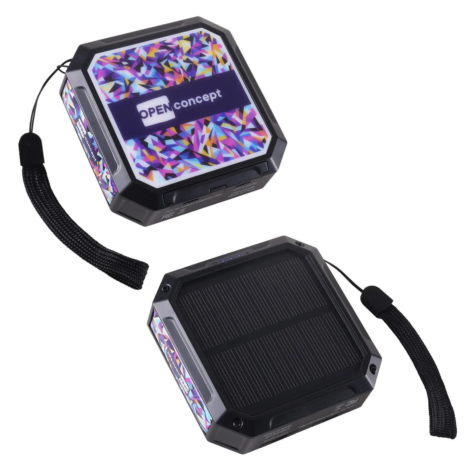 Solar Powerbank Wireless Charging with Flashlight - 10,000 mAh - product view 3