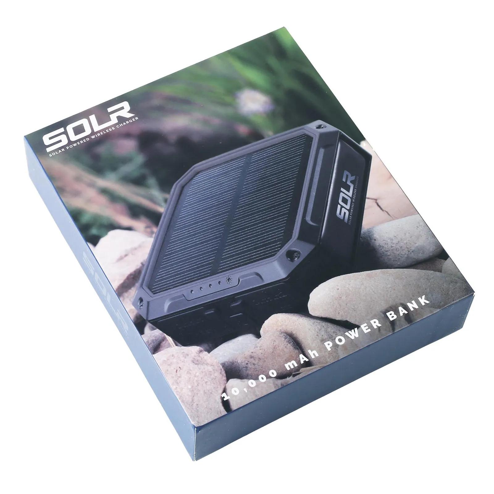 Solar Powerbank Wireless Charging with Flashlight - 10,000 mAh - product view 7