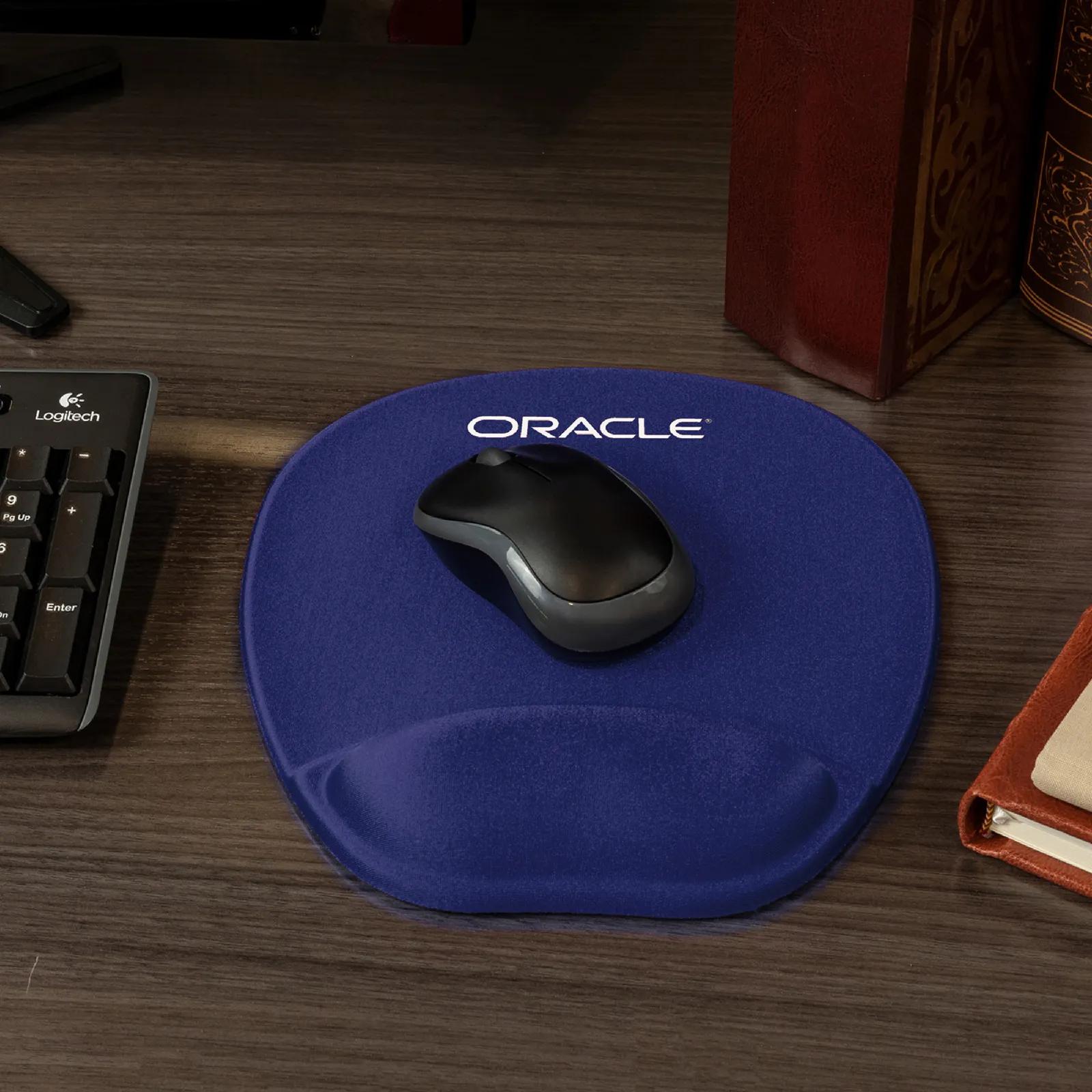Mouse Pad Memory Foam Ergonomic Lycra - 8.25 x 9.75 in