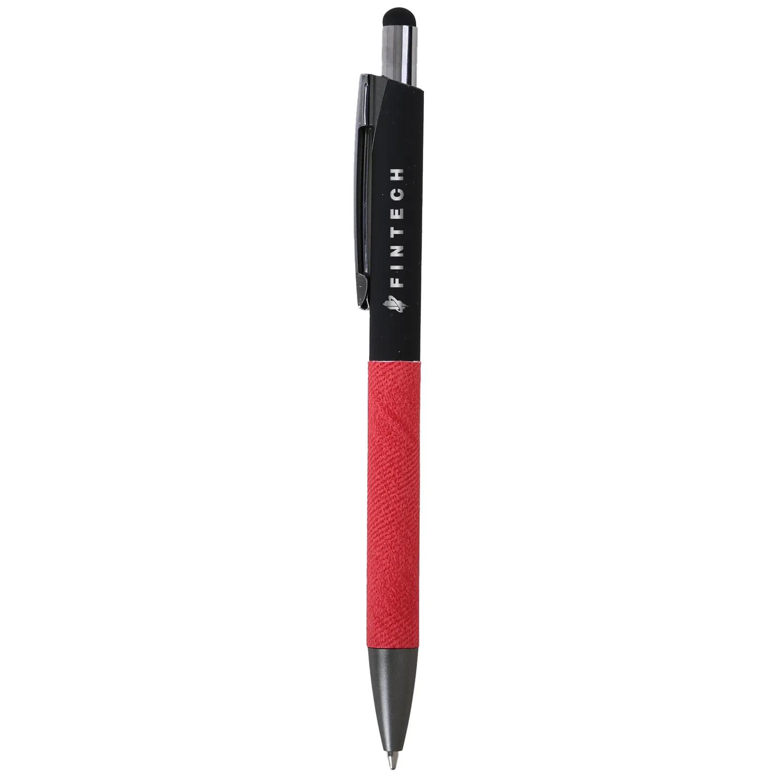 Stylus Pen Recycled Aluminum Denim Texture - 5.5 in - product view 4